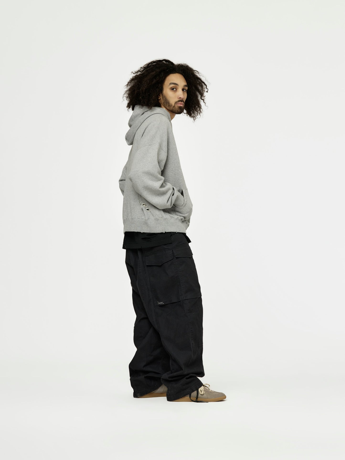 UNION LOOPING DAMAGE HOODIE｜C.GRAY-thumbmail-6