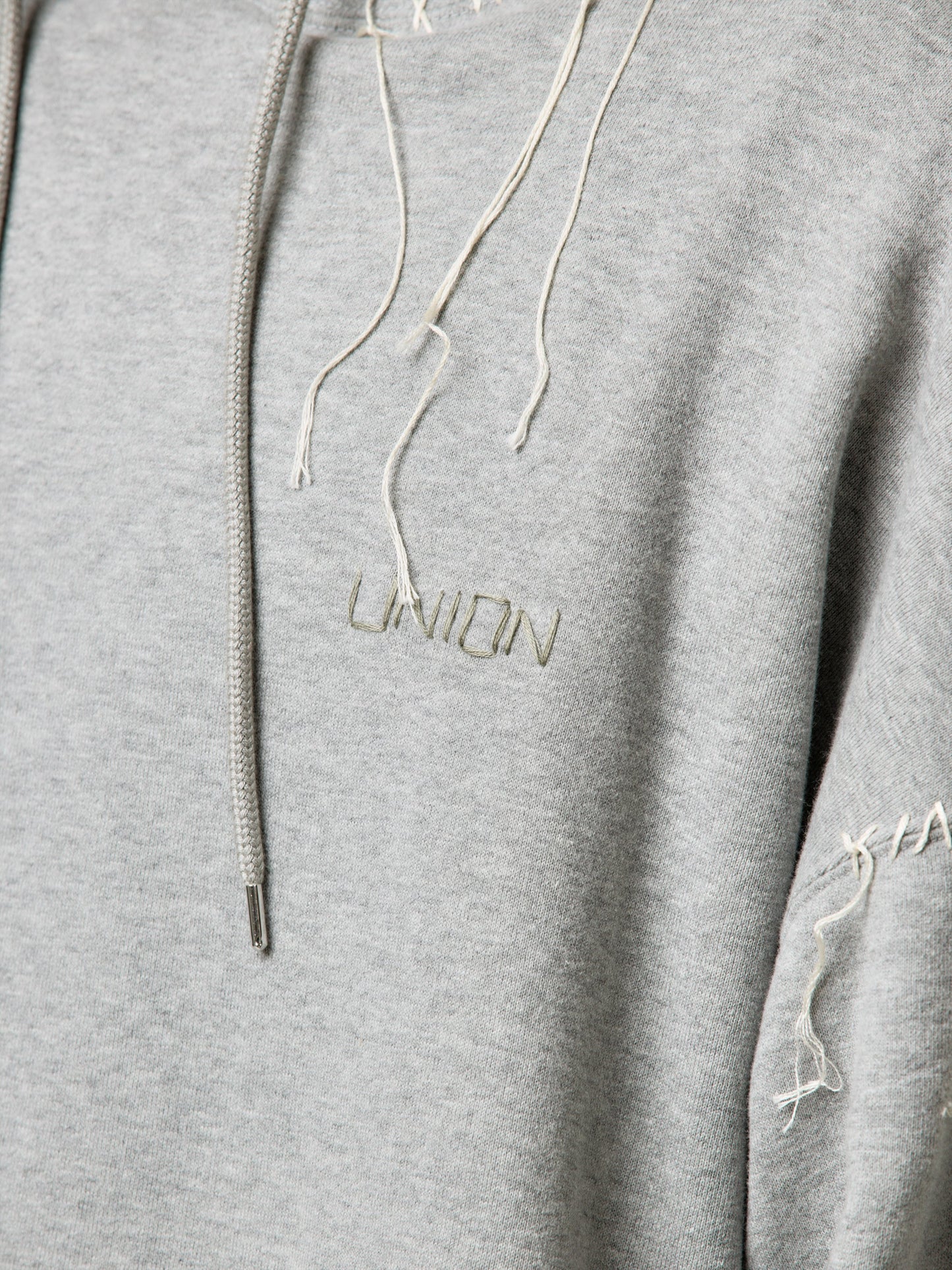 UNION LOOPING DAMAGE HOODIE｜GRAY-thumbmail-13