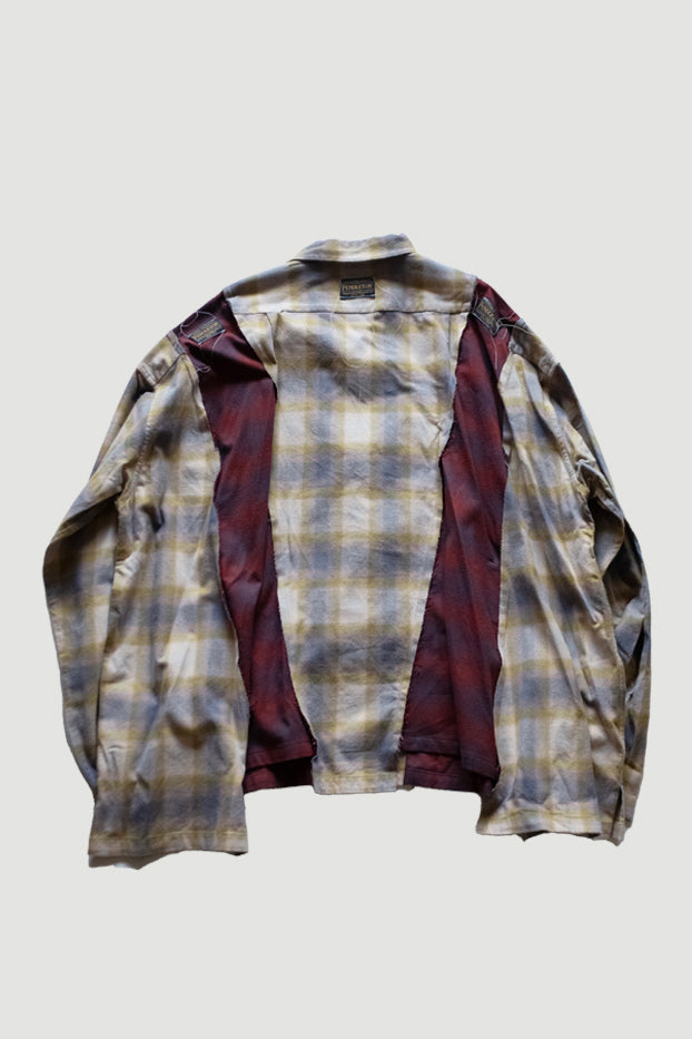 PENDLETON CHINA WIDE SHIRT｜MINT×WINE-thumbmail-2