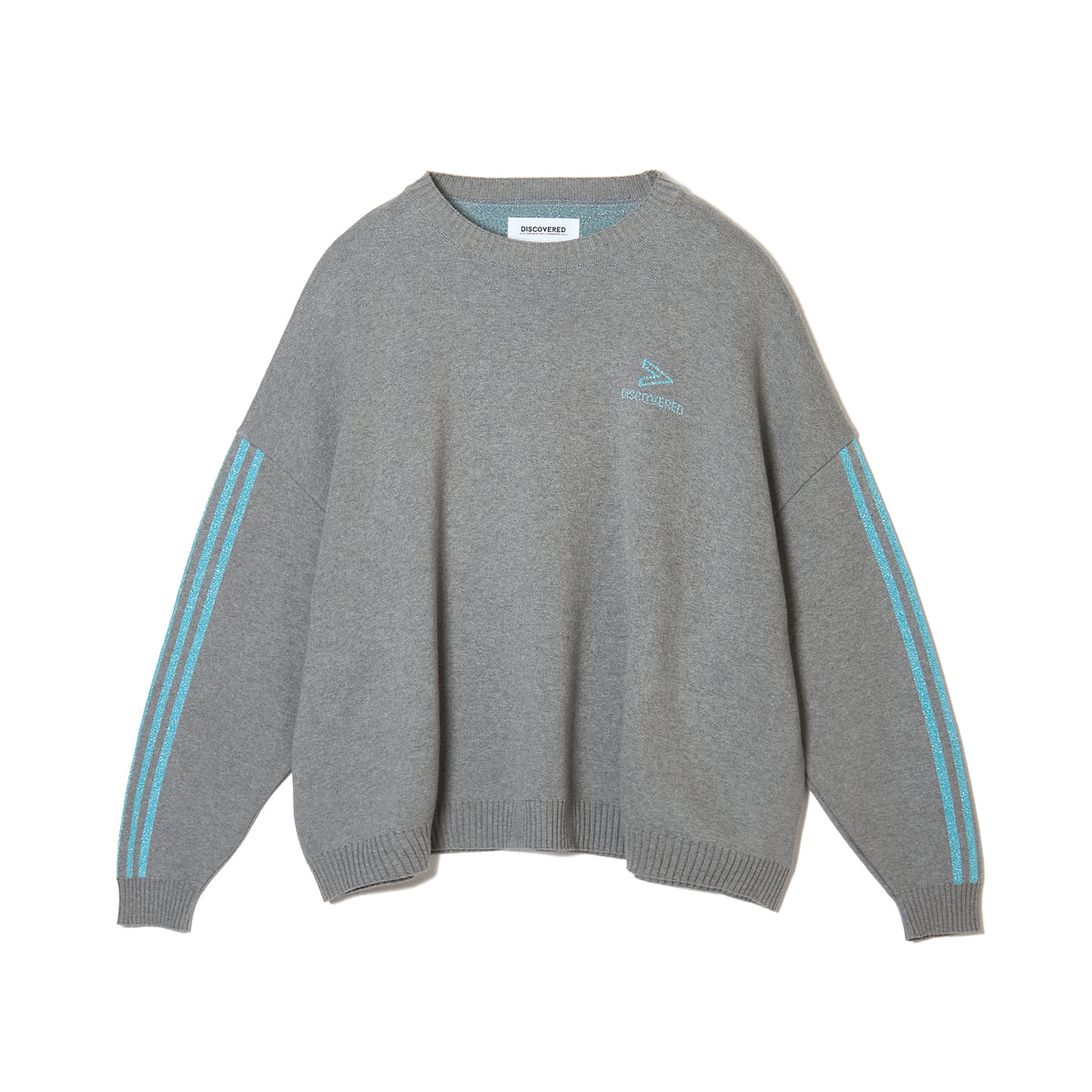 LAME LAME LINE COTTON KNIT｜GRAY– DISCOVERED