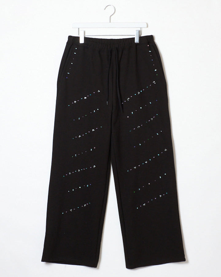 BEADS SWEAT PANTS｜BLACK