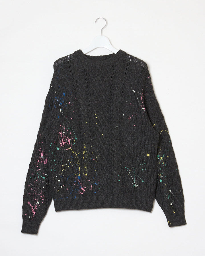 CABLE PAINT KNIT