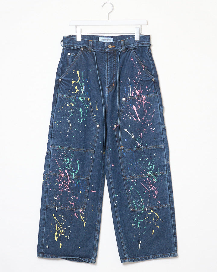 DENIM PAINT PANTS｜INDIGO