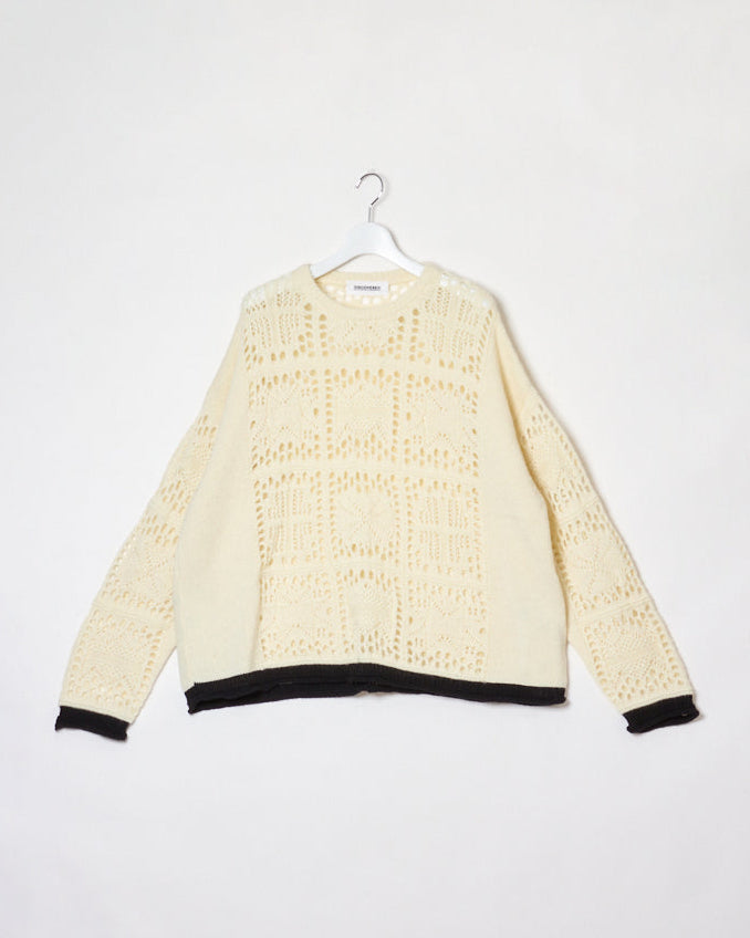 MOHAIR LACE KNIT｜WHITE