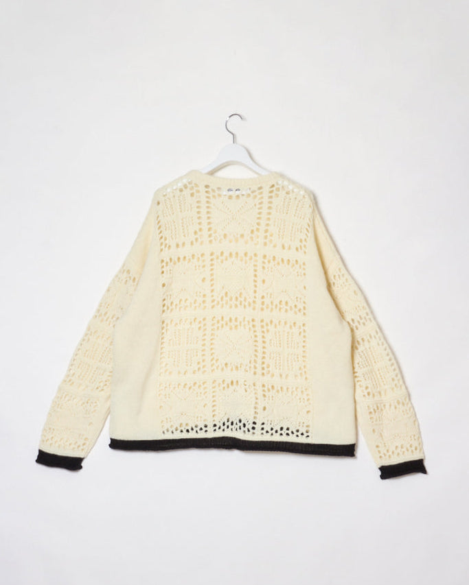 MOHAIR LACE KNIT｜WHITE-thumbmail-2