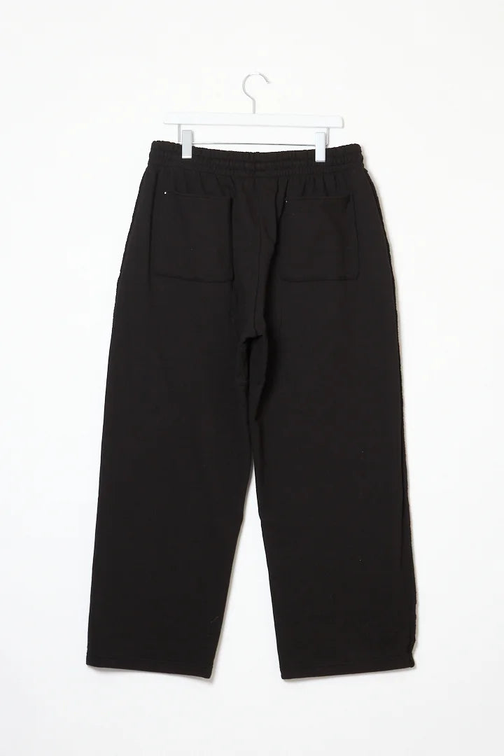 DOUBLE KNEE STUD'S SWEAT PANTS｜BLACK-thumbmail-2