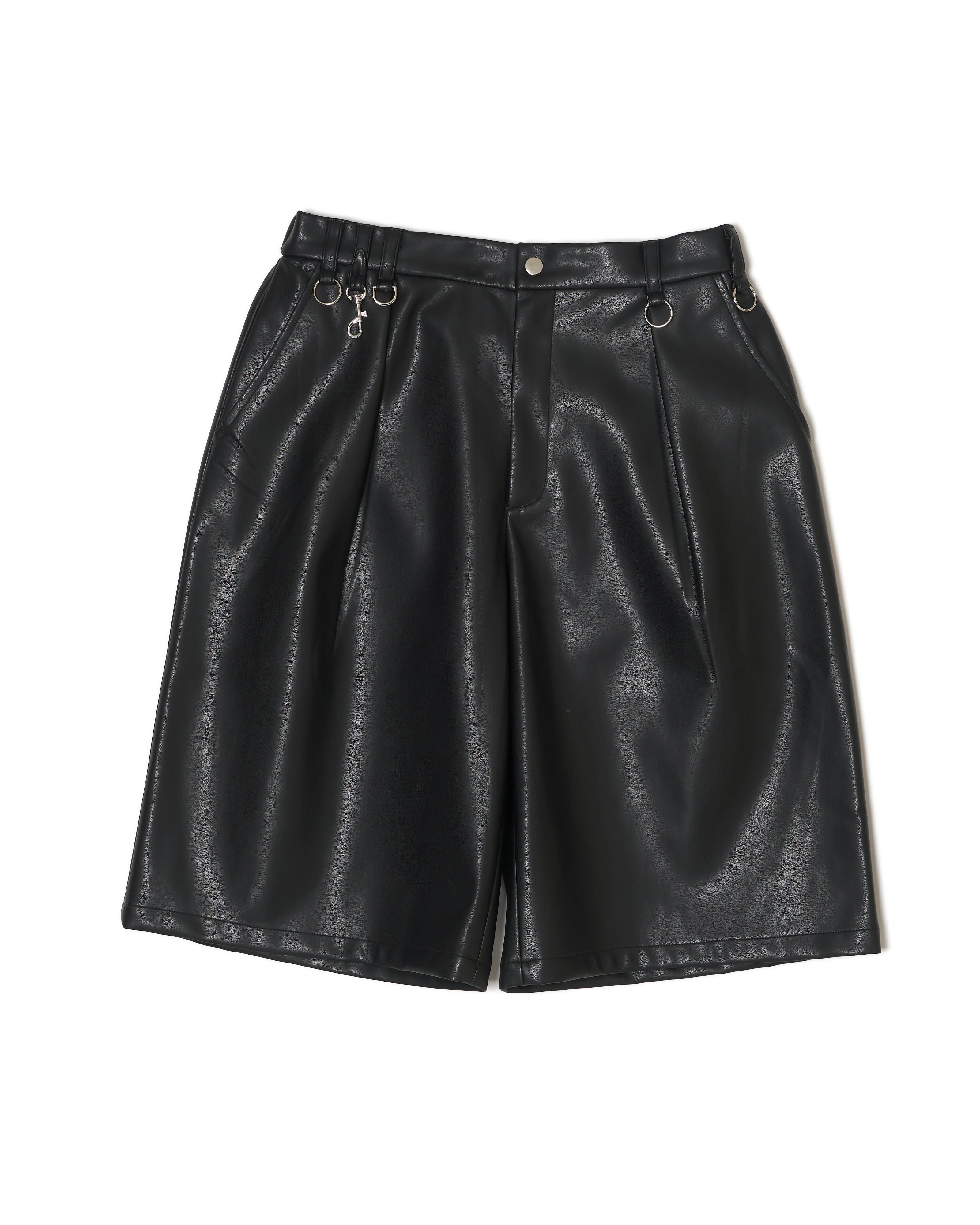 VEGAN LEATHER SHORTS-thumbmail-5