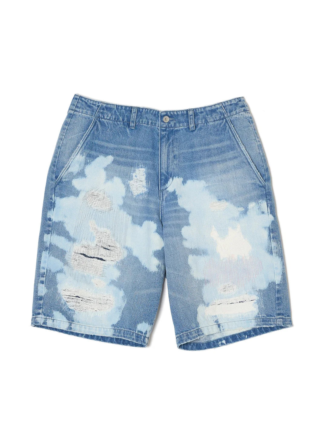 DAMEGE DENIM SHORTS-thumbmail-1