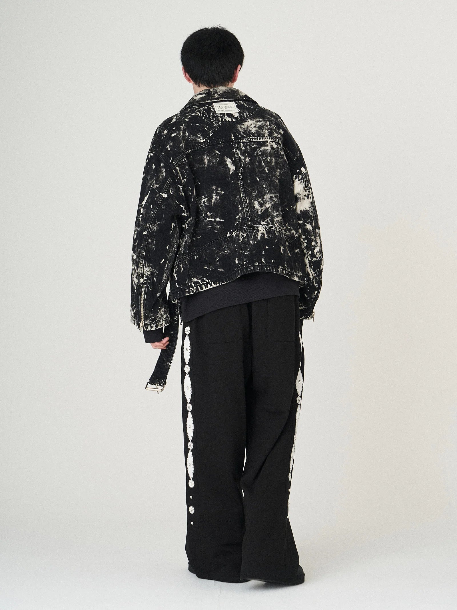 BLACK BLEACH W RIDERS BLOUSON｜BLACK-thumbmail-3