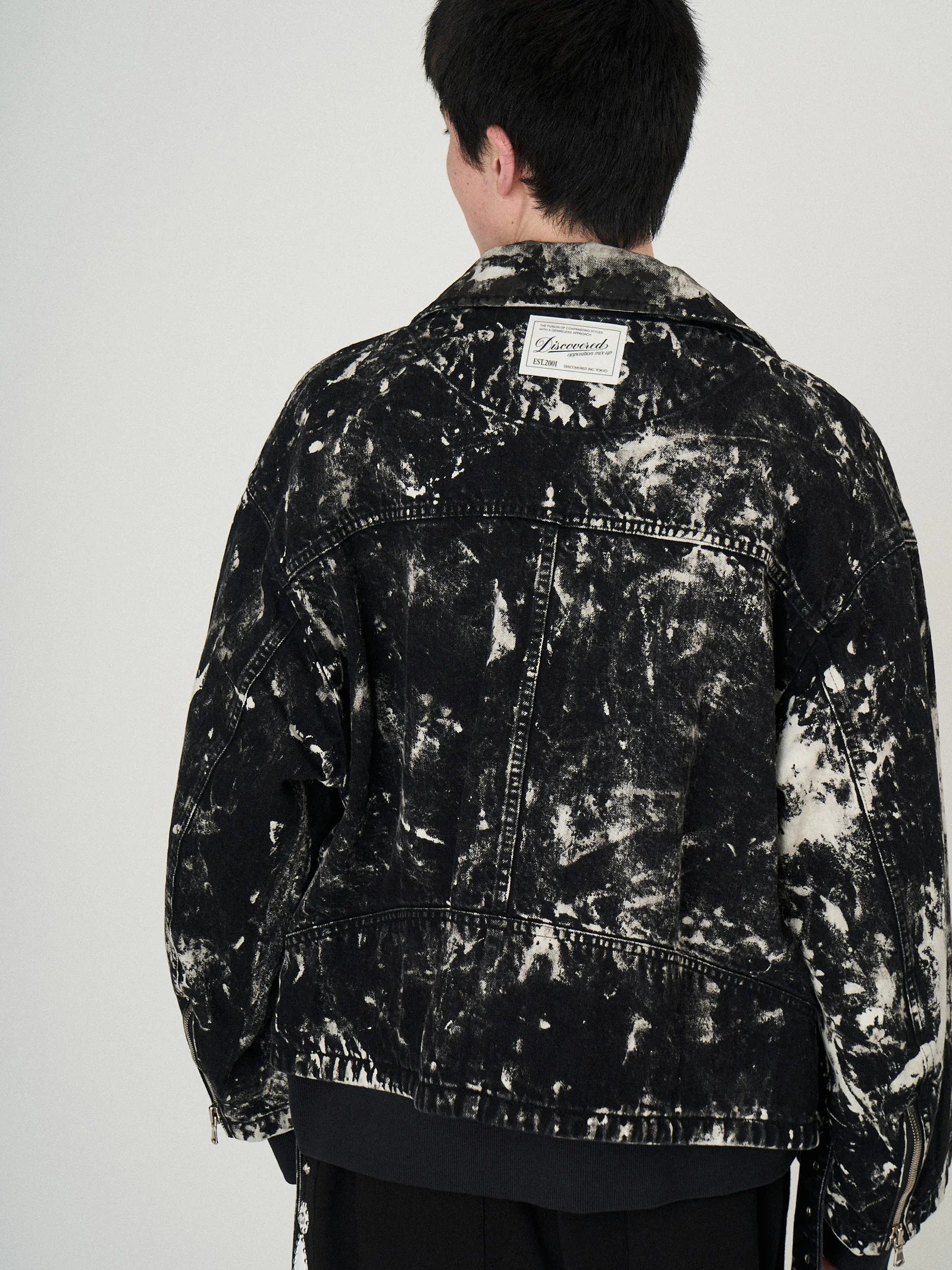BLACK BLEACH W RIDERS BLOUSON｜BLACK-thumbmail-7