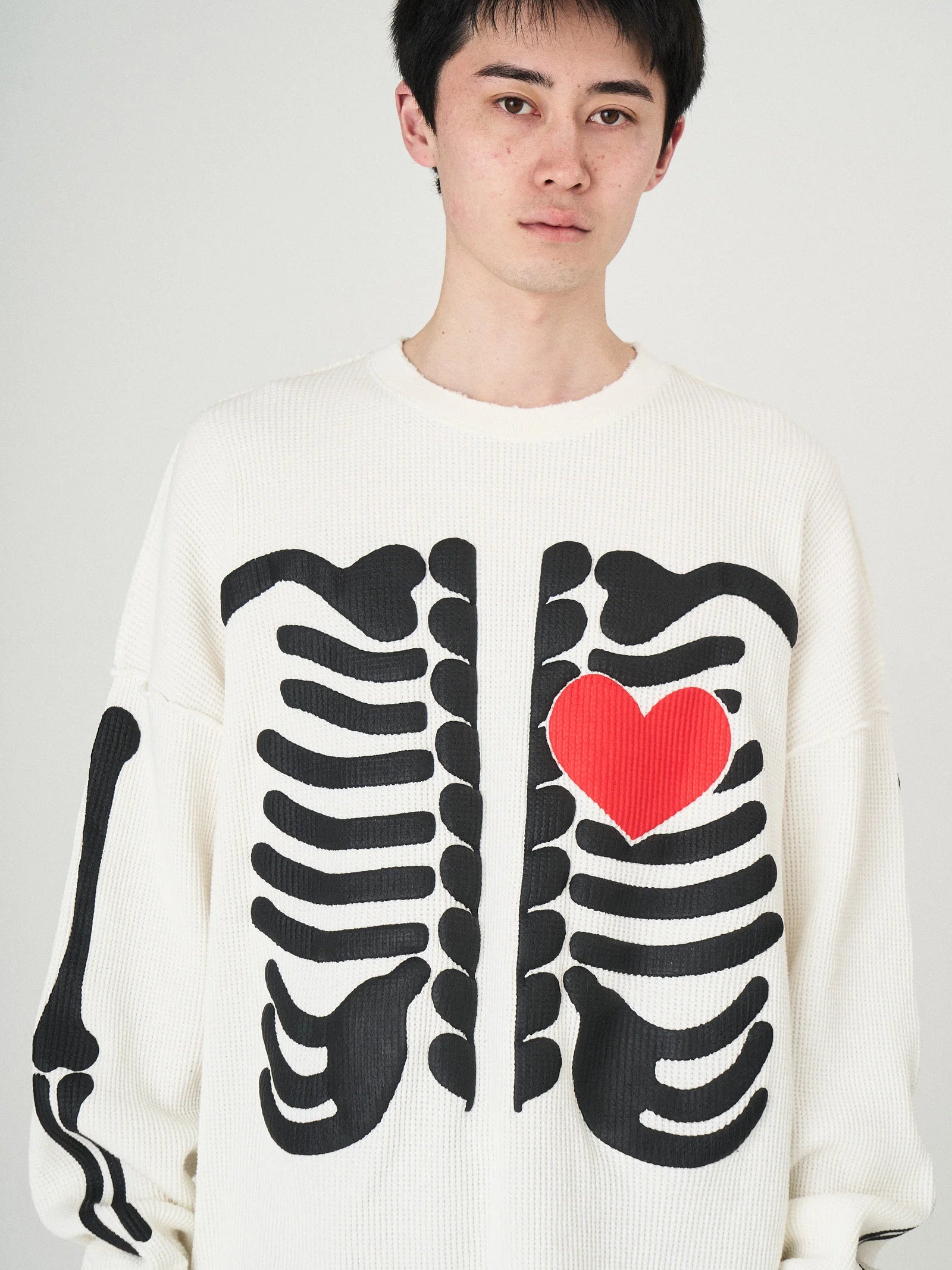 BONE WAFFLE DAMAGE CUTSEWN｜WHITE-thumbmail-9
