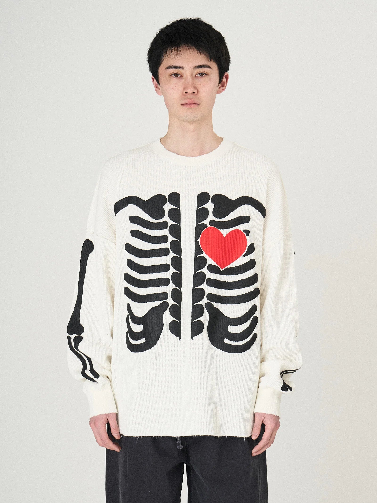 BONE WAFFLE DAMAGE CUTSEWN｜WHITE