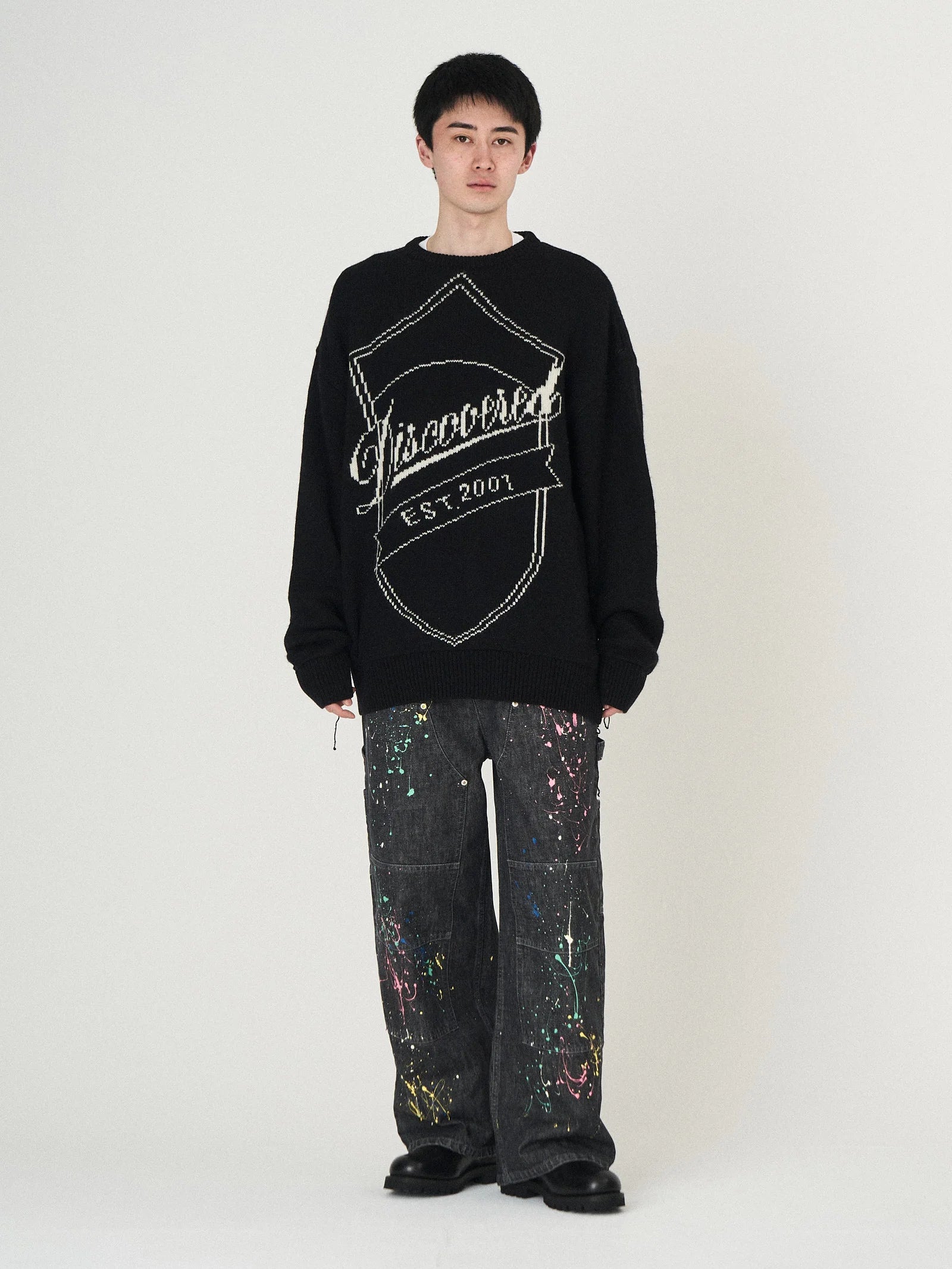 EMBLEM KNIT｜BLACK-thumbmail-2