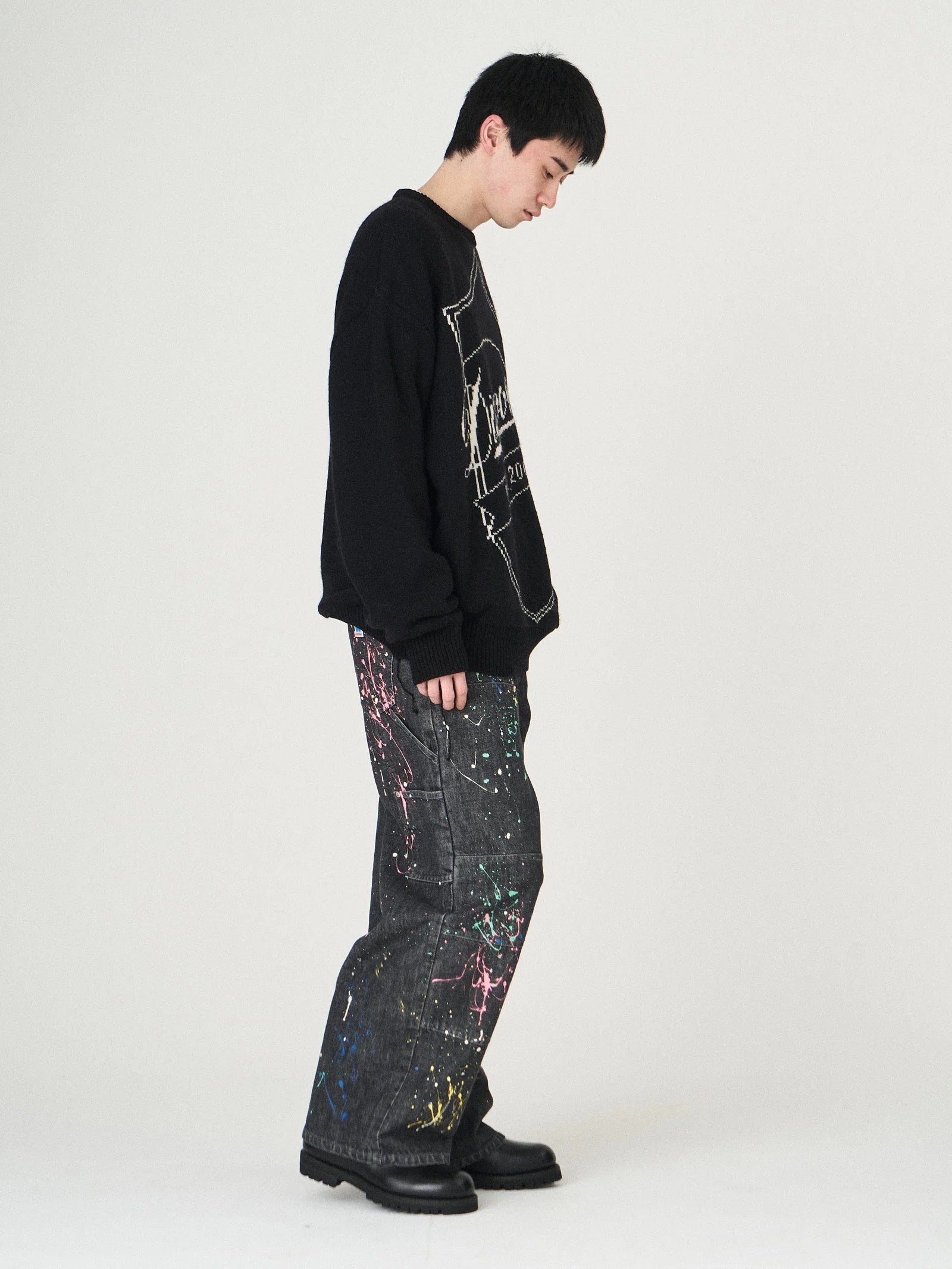 EMBLEM KNIT｜BLACK-thumbmail-3