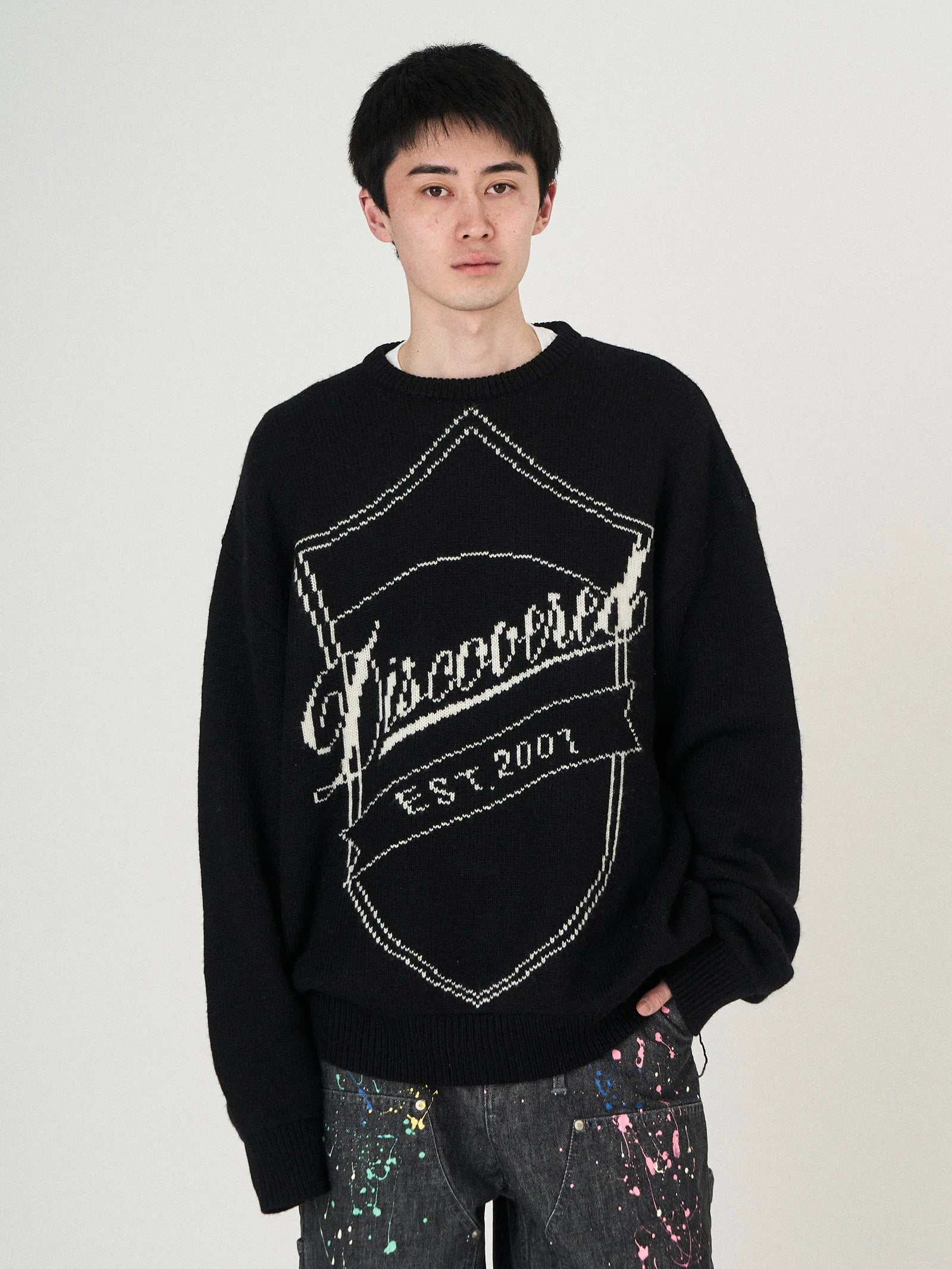 EMBLEM KNIT｜BLACK