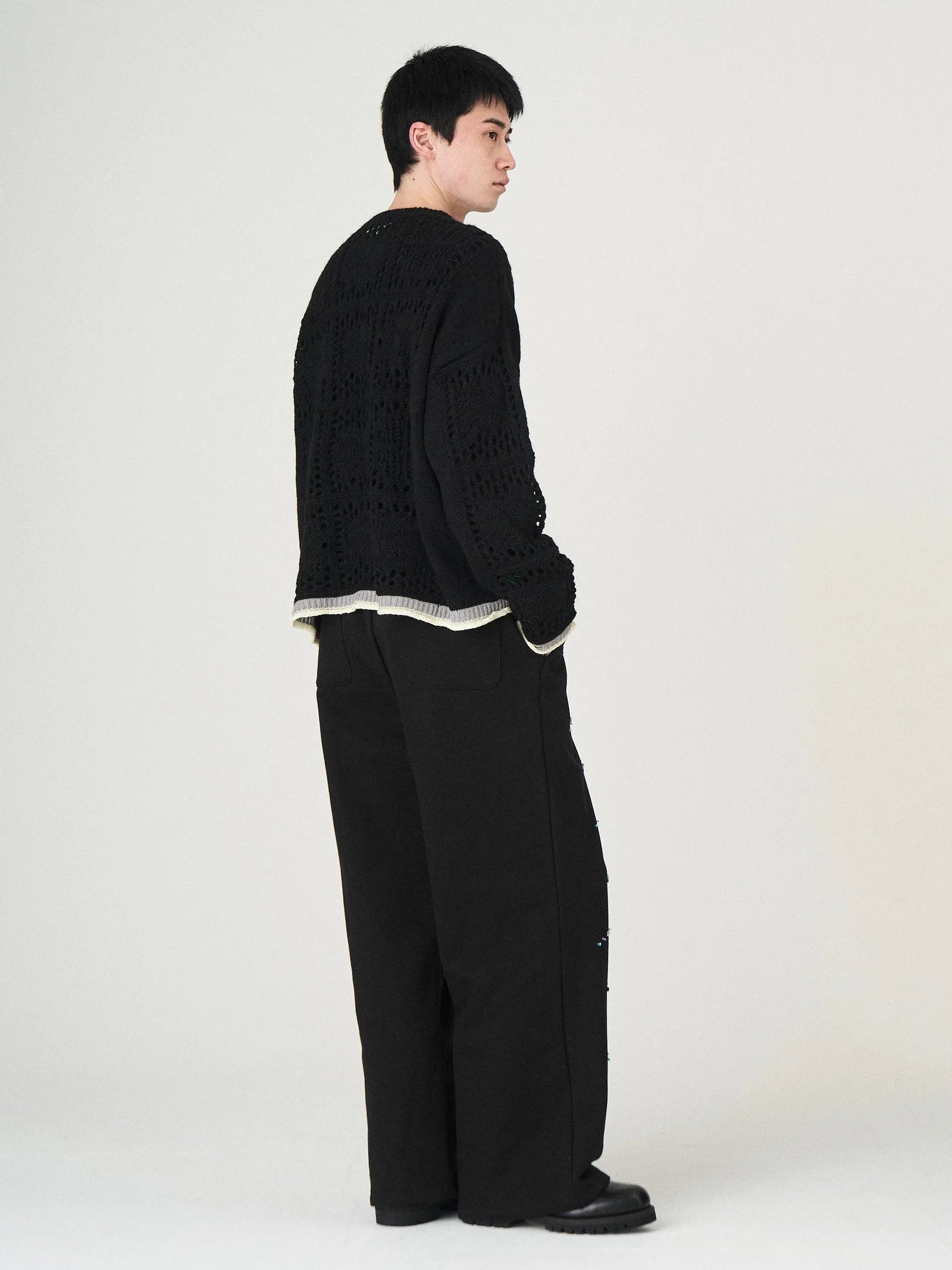 MOHAIR LACE KNIT｜BLACK-thumbmail-3