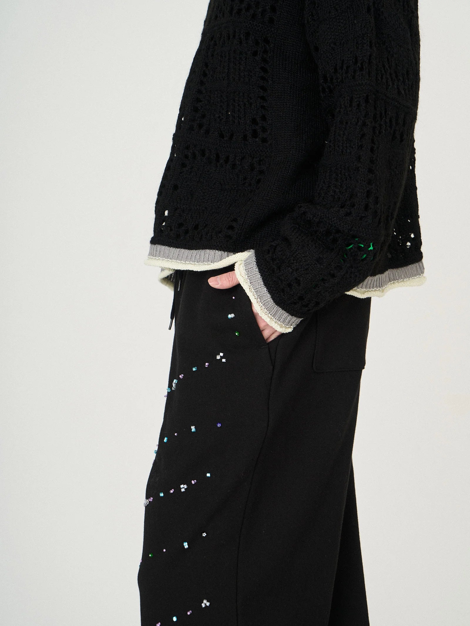 MOHAIR LACE KNIT｜BLACK-thumbmail-7