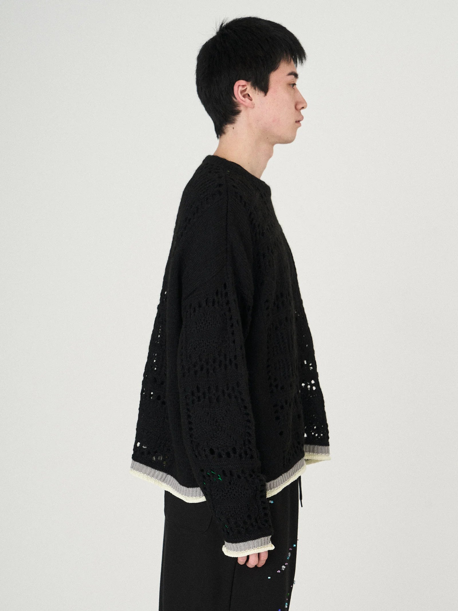 MOHAIR LACE KNIT｜BLACK-thumbmail-6