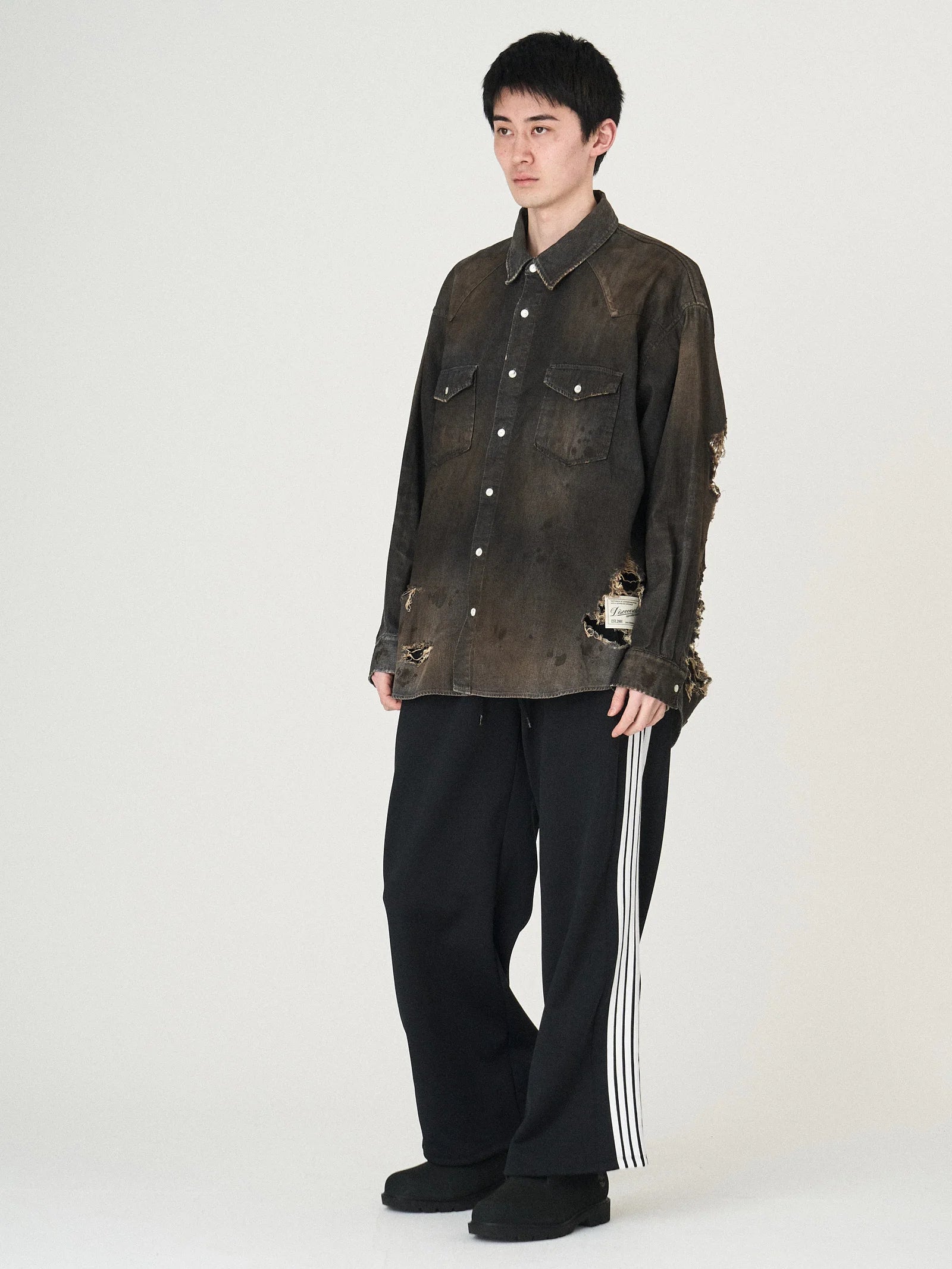 LINE CHINA PANTS｜BLACK-thumbmail-2