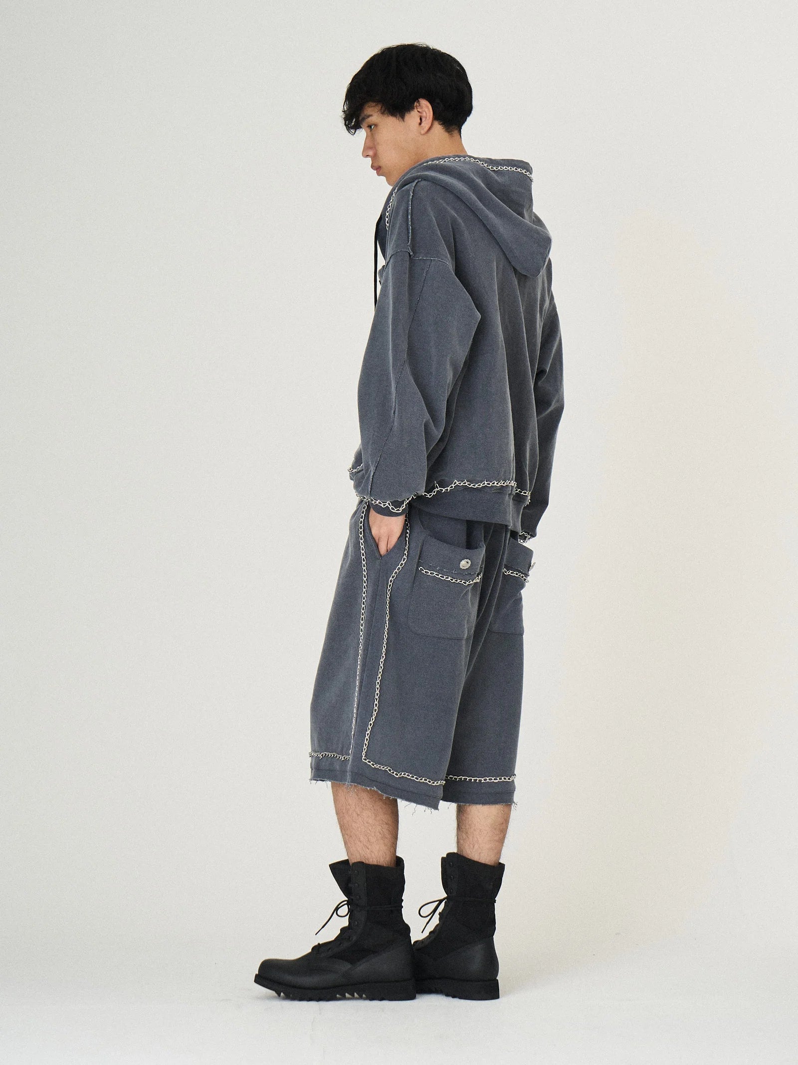CHAIN SHORTS｜BLACK-thumbmail-3