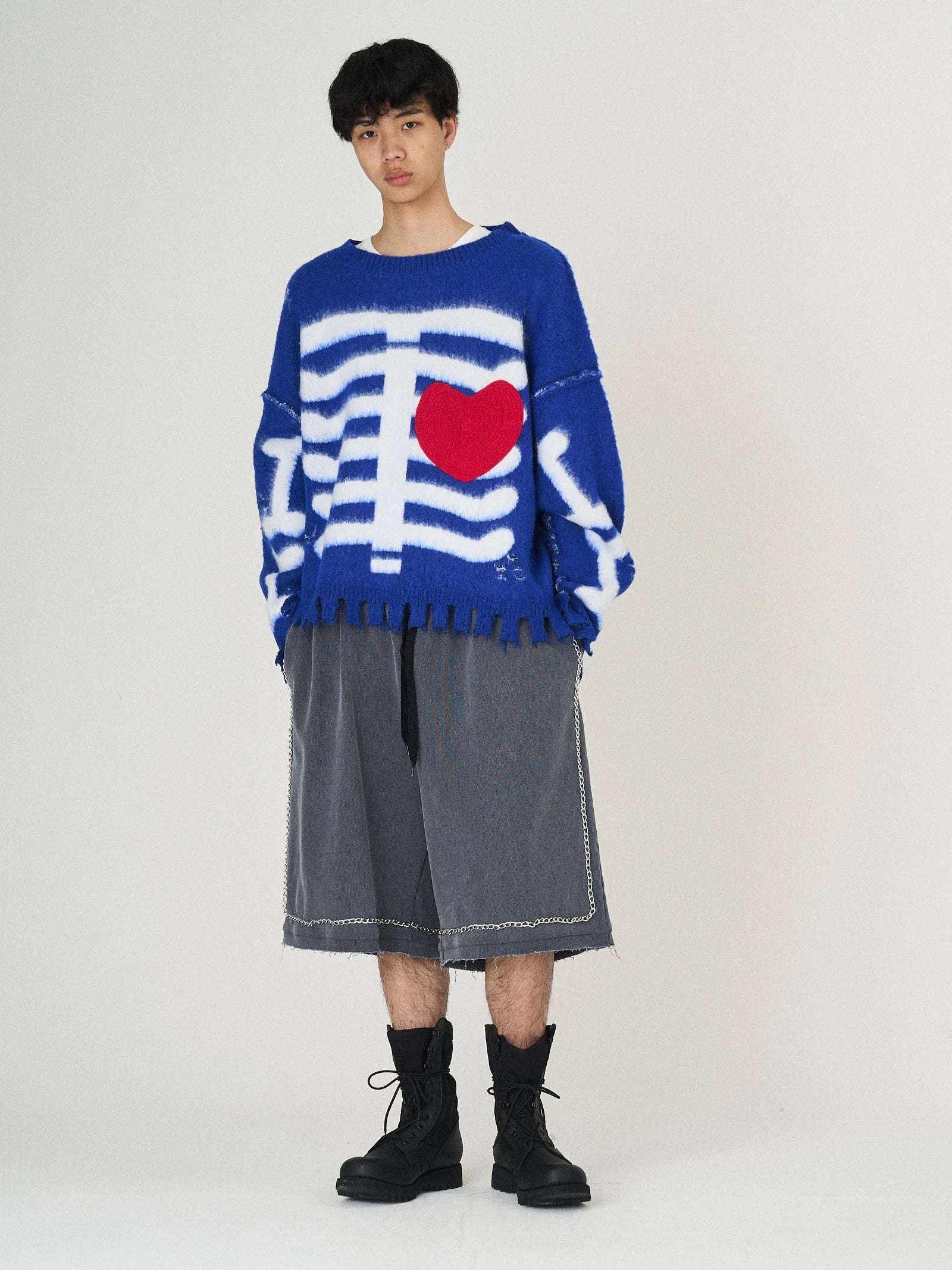 HEART&BONE MOHAIR KNIT｜BLUE-thumbmail-2
