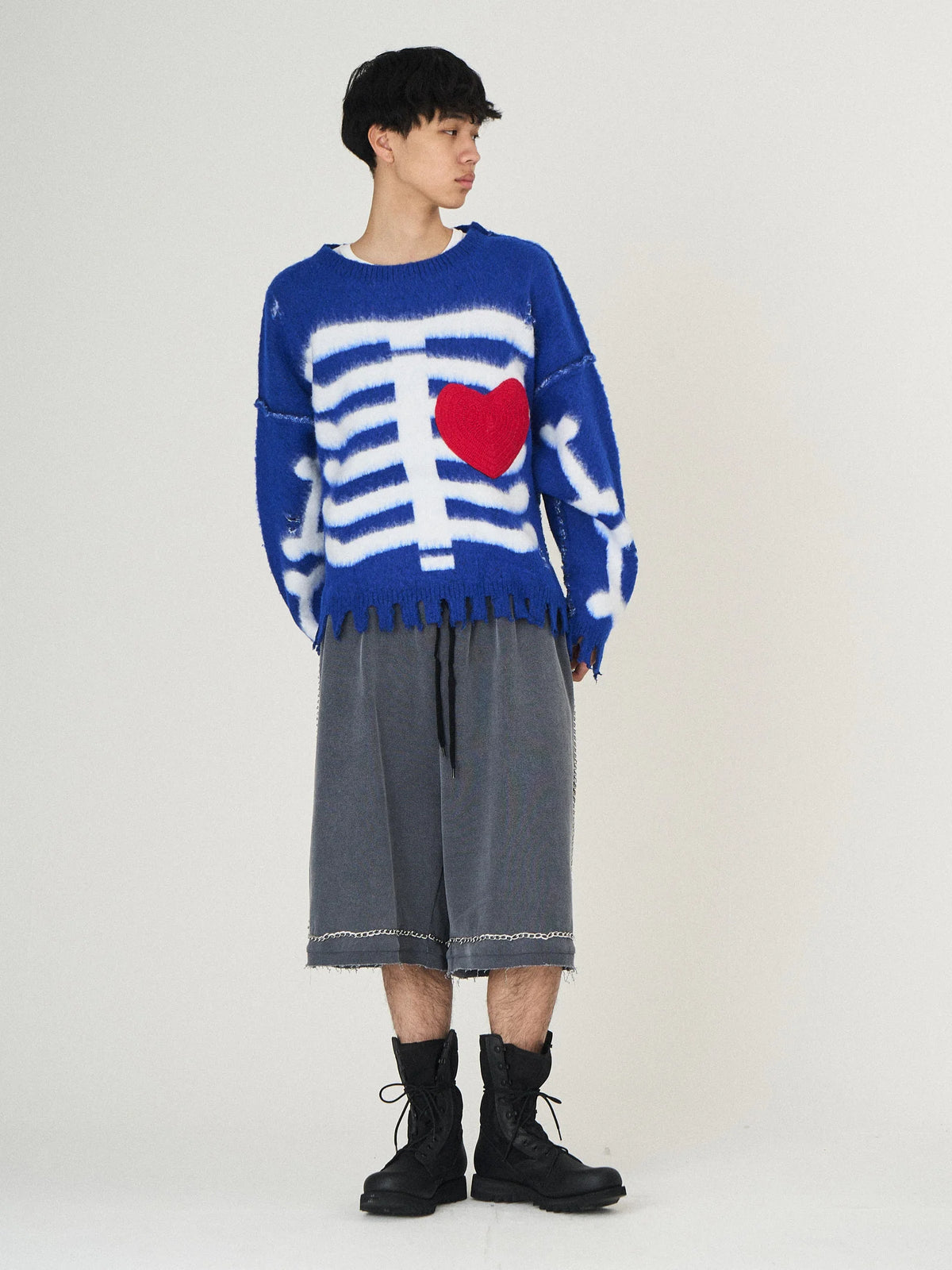 HEART&BONE MOHAIR KNIT｜GRAY-thumbmail-3