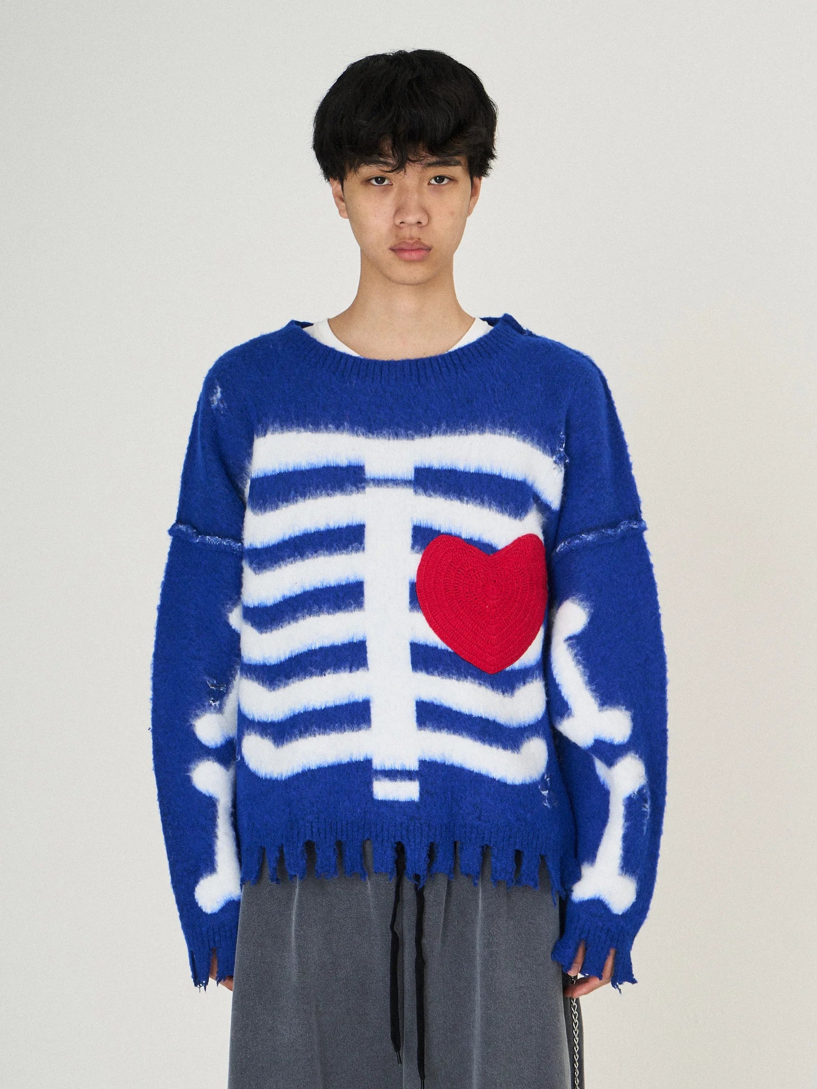 HEART&BONE MOHAIR KNIT｜BLUE