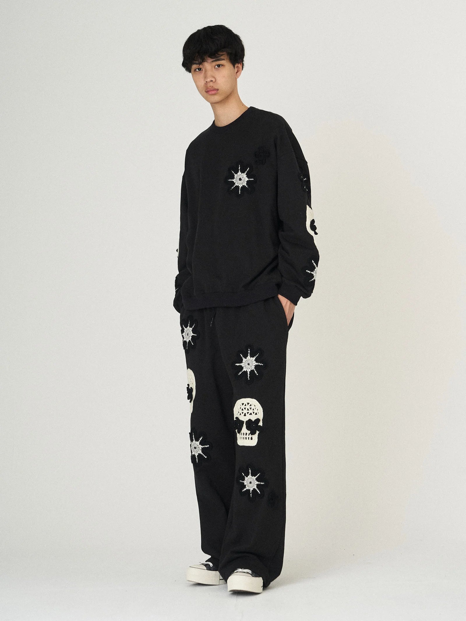 MEXICO MOCHIEF SWEAT PANTS｜BLACK-thumbmail-2