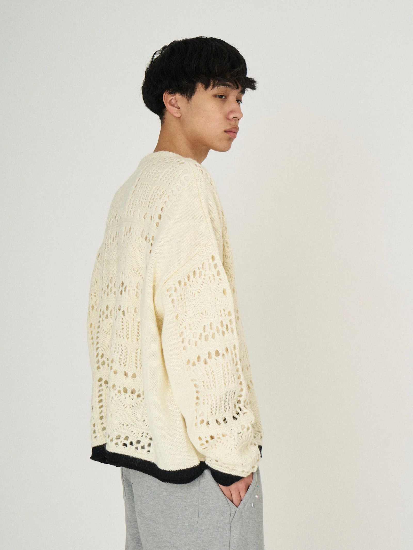 MOHAIR LACE KNIT｜WHITE-thumbmail-5