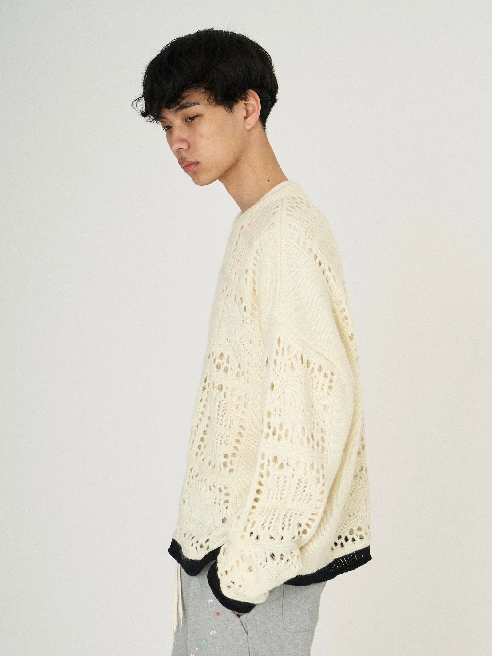 MOHAIR LACE KNIT｜WHITE-thumbmail-7