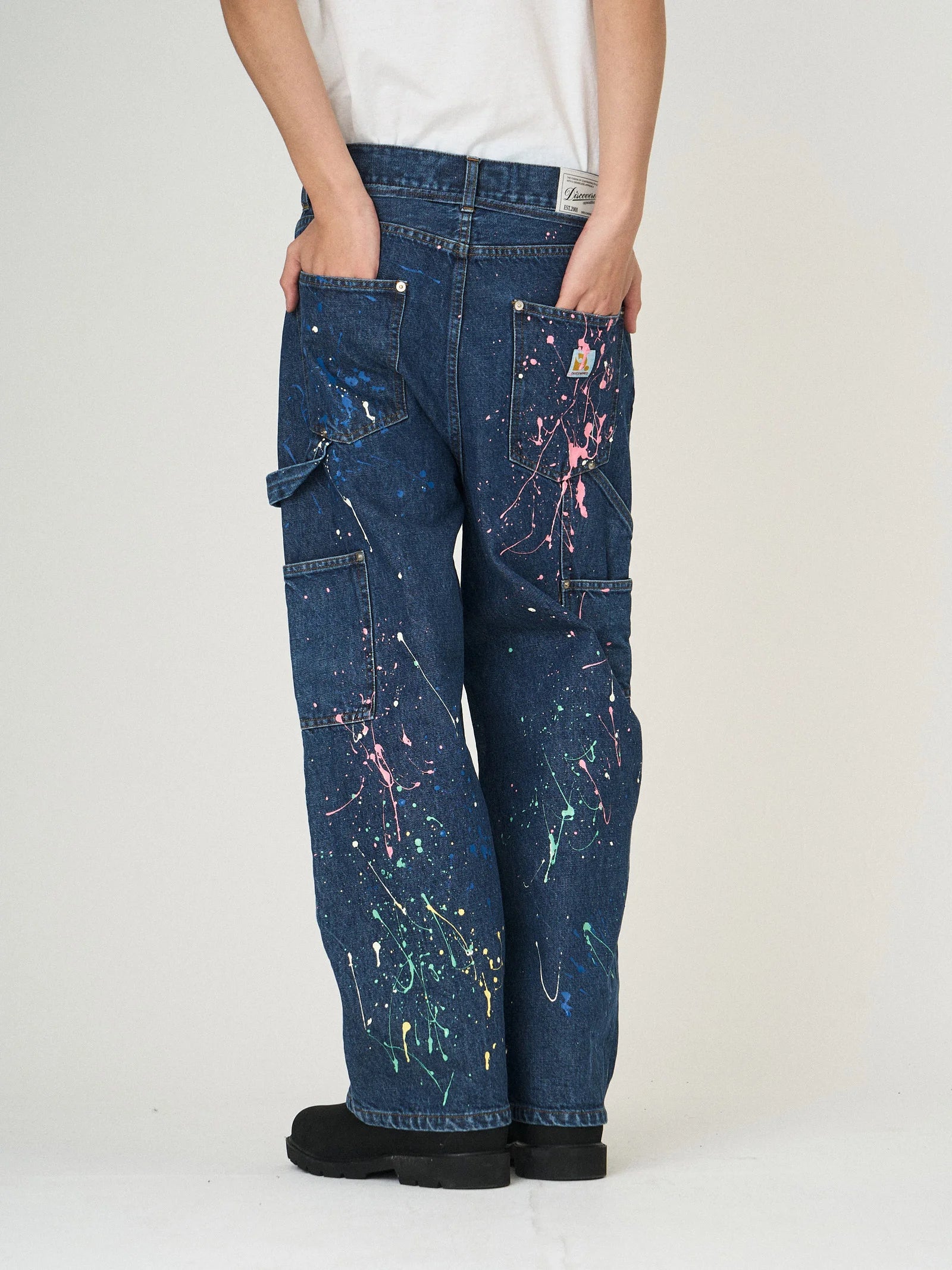 DENIM PAINT PANTS｜INDIGO-thumbmail-6