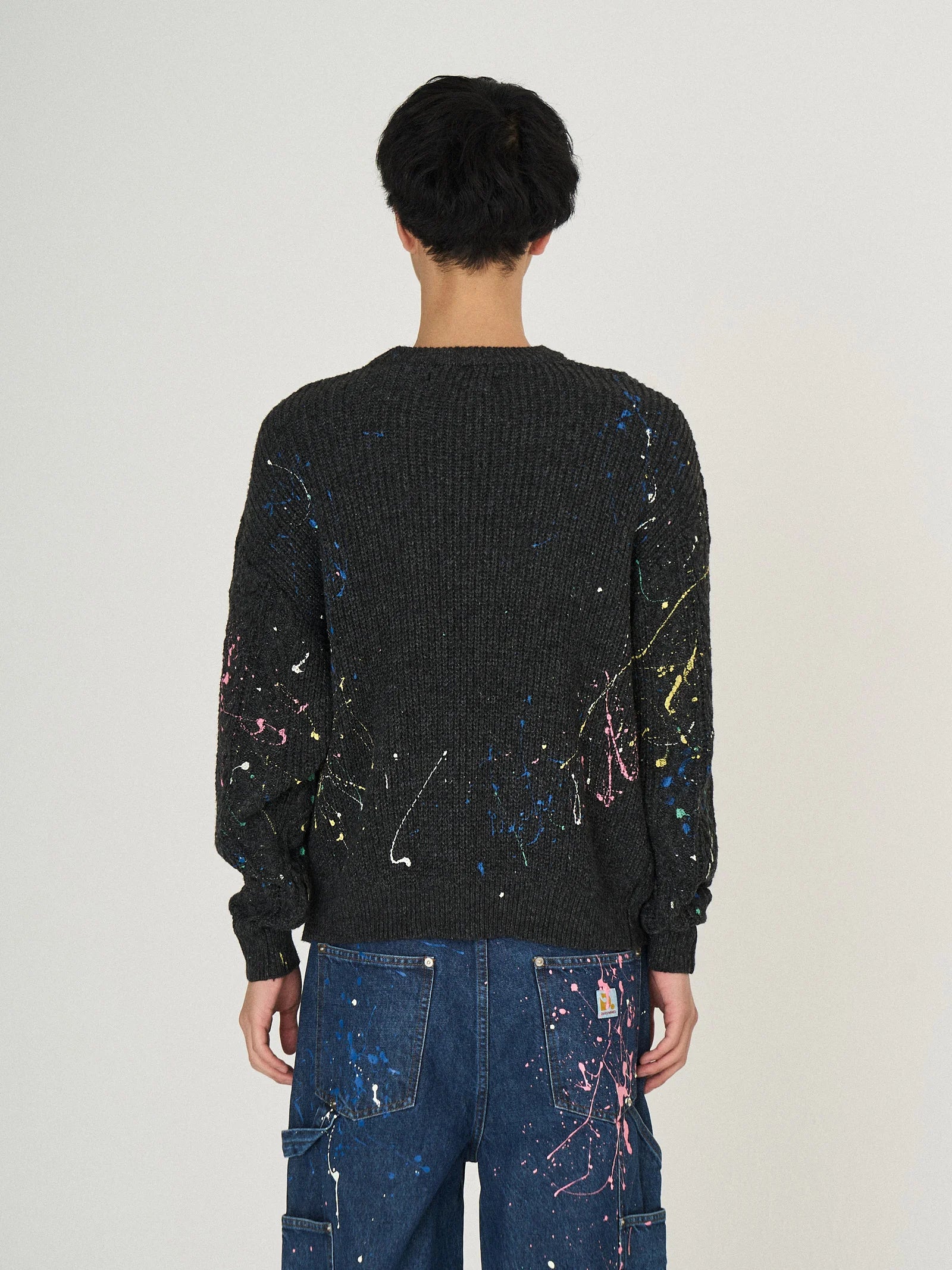 CABLE PAINT KNIT｜BLACK-thumbmail-6