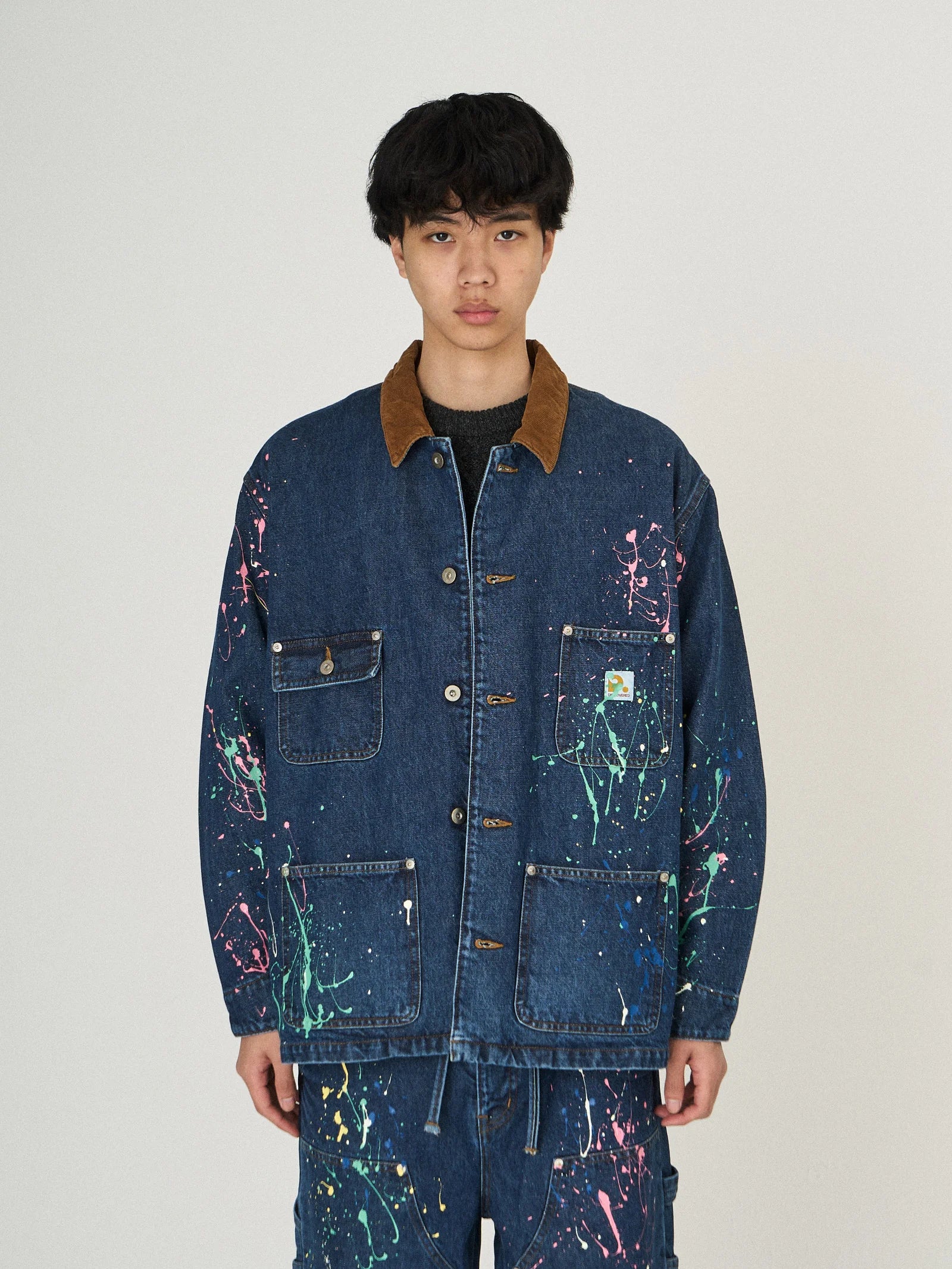 DENIM PAINT BLOUSON｜INDIGO