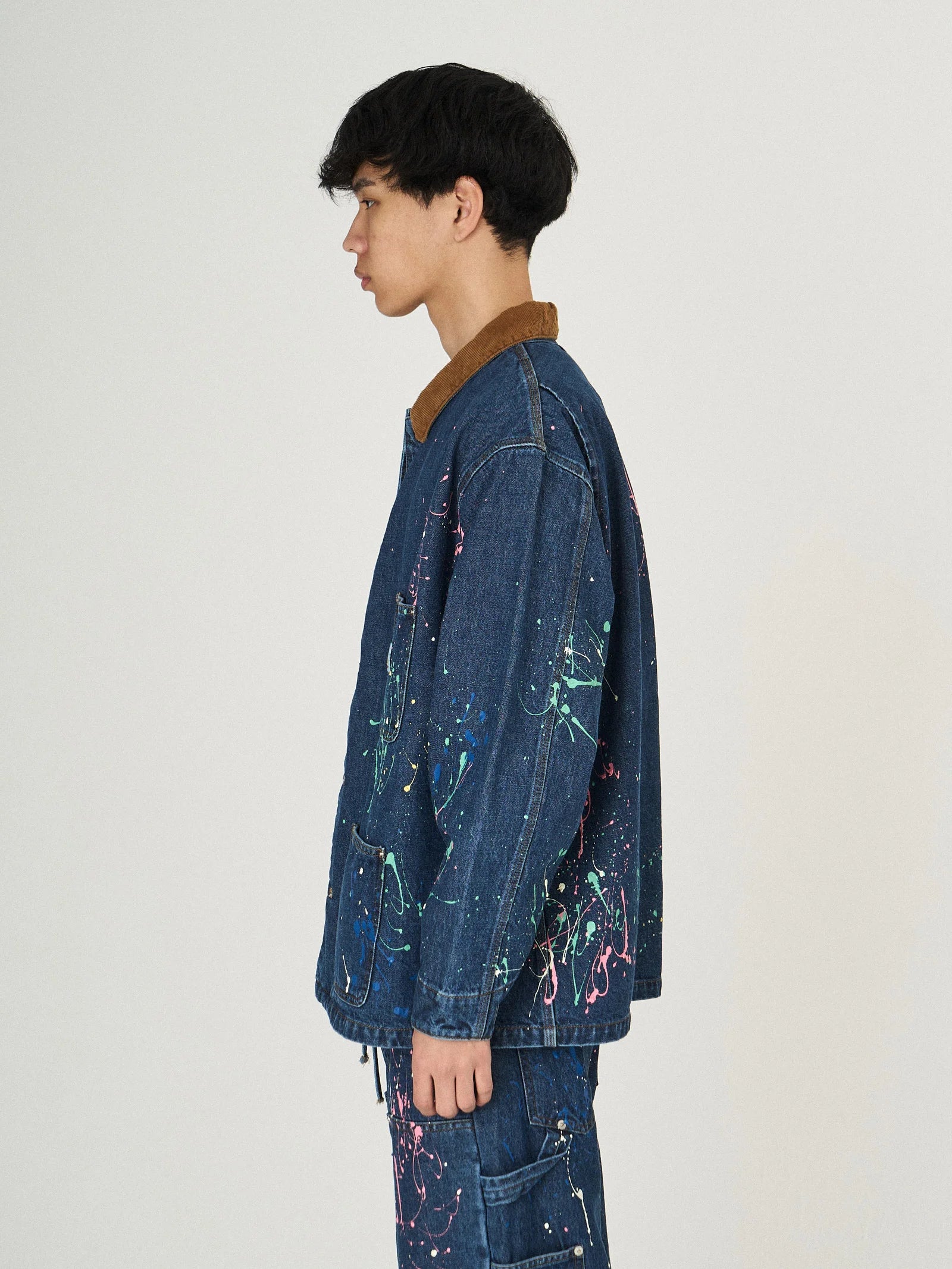 DENIM PAINT BLOUSON｜INDIGO-thumbmail-5