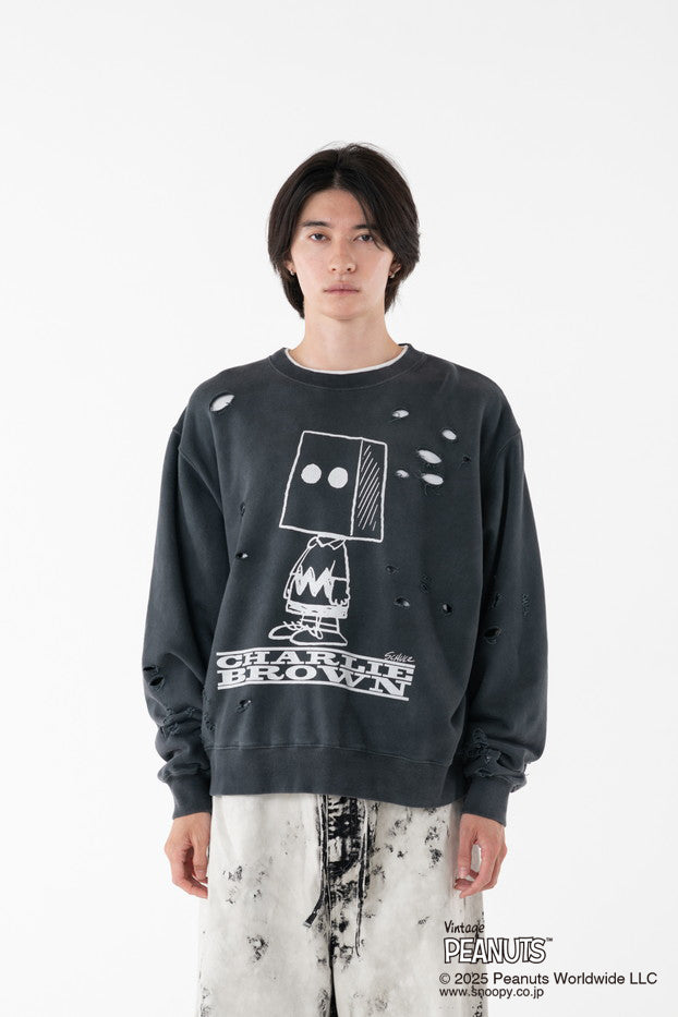 PEANUTS DAMAGE PIGMENT DYED SWEAT-thumbmail-4