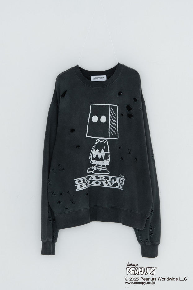 PEANUTS DAMAGE PIGMENT DYED SWEAT-thumbmail-2