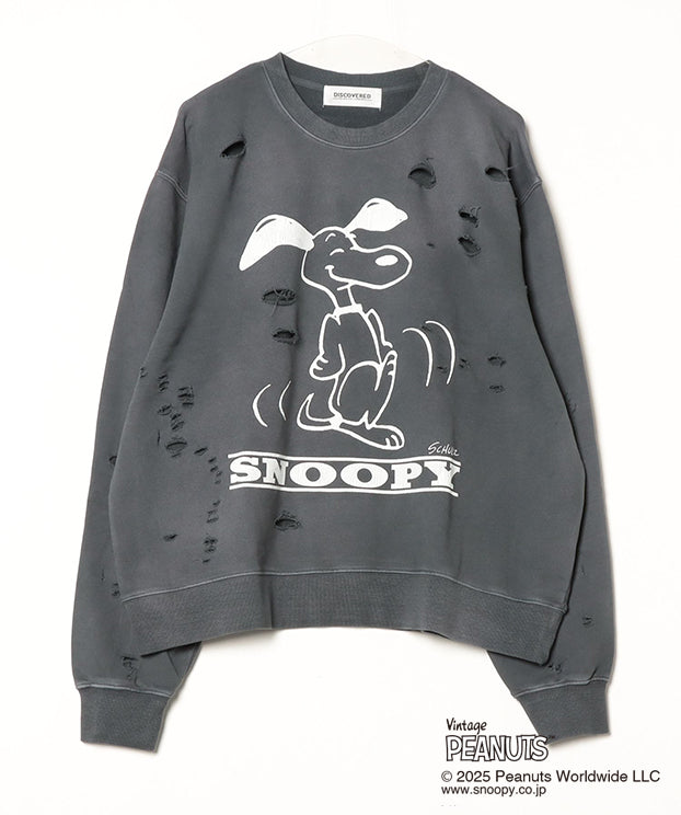 PEANUTS DAMAGE PIGMENT DYED SWEAT – DISCOVERED