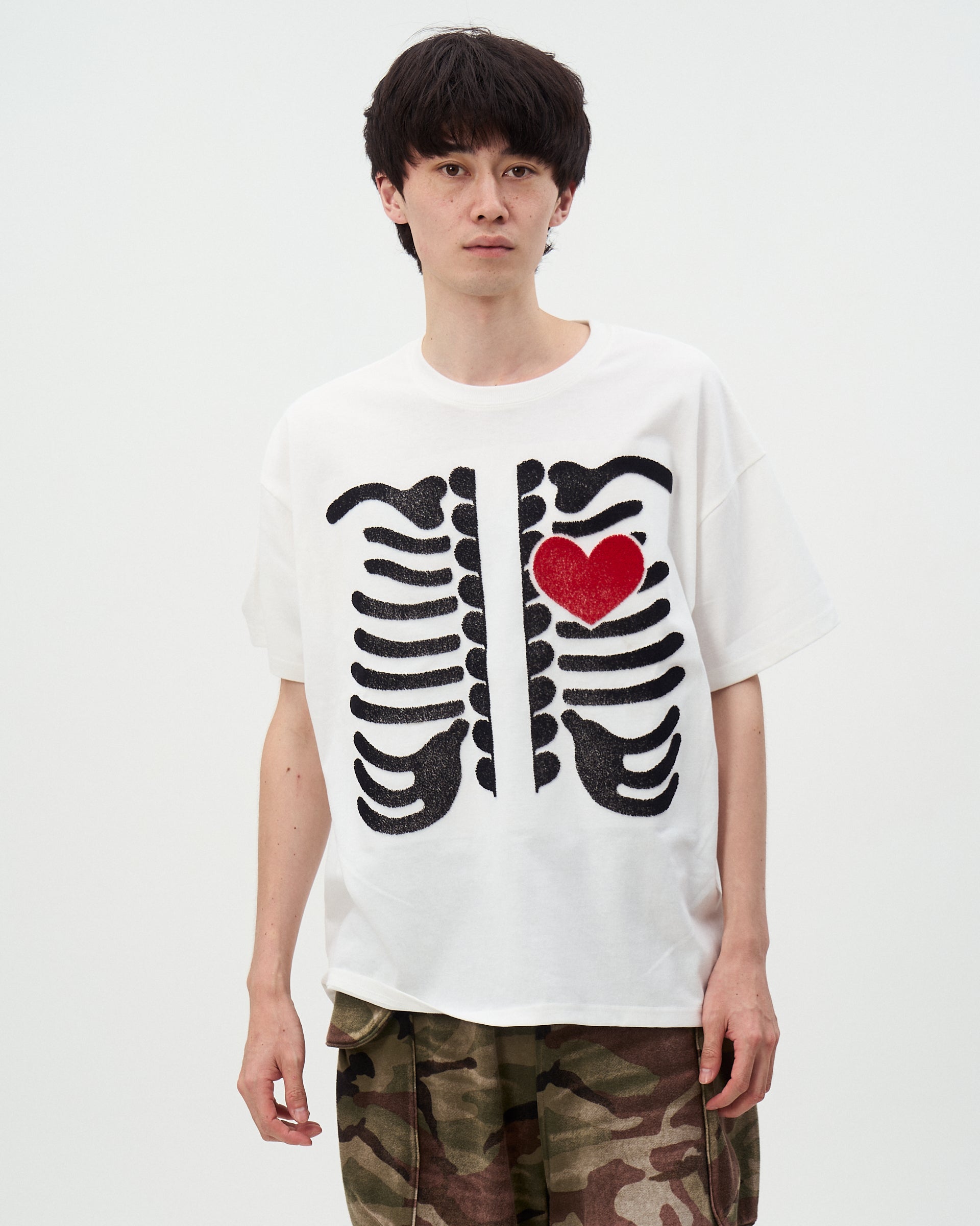 BRUSH BONE&HEART TEE