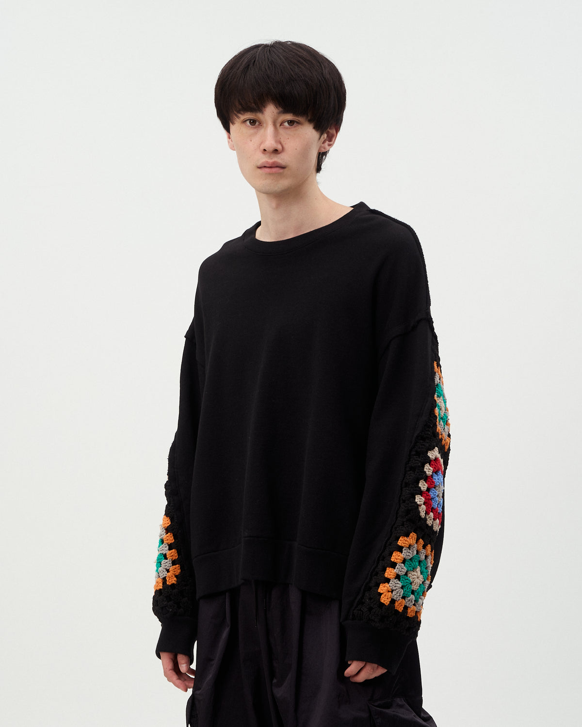 CROCHET SLEEVE SWEAT-thumbmail-9