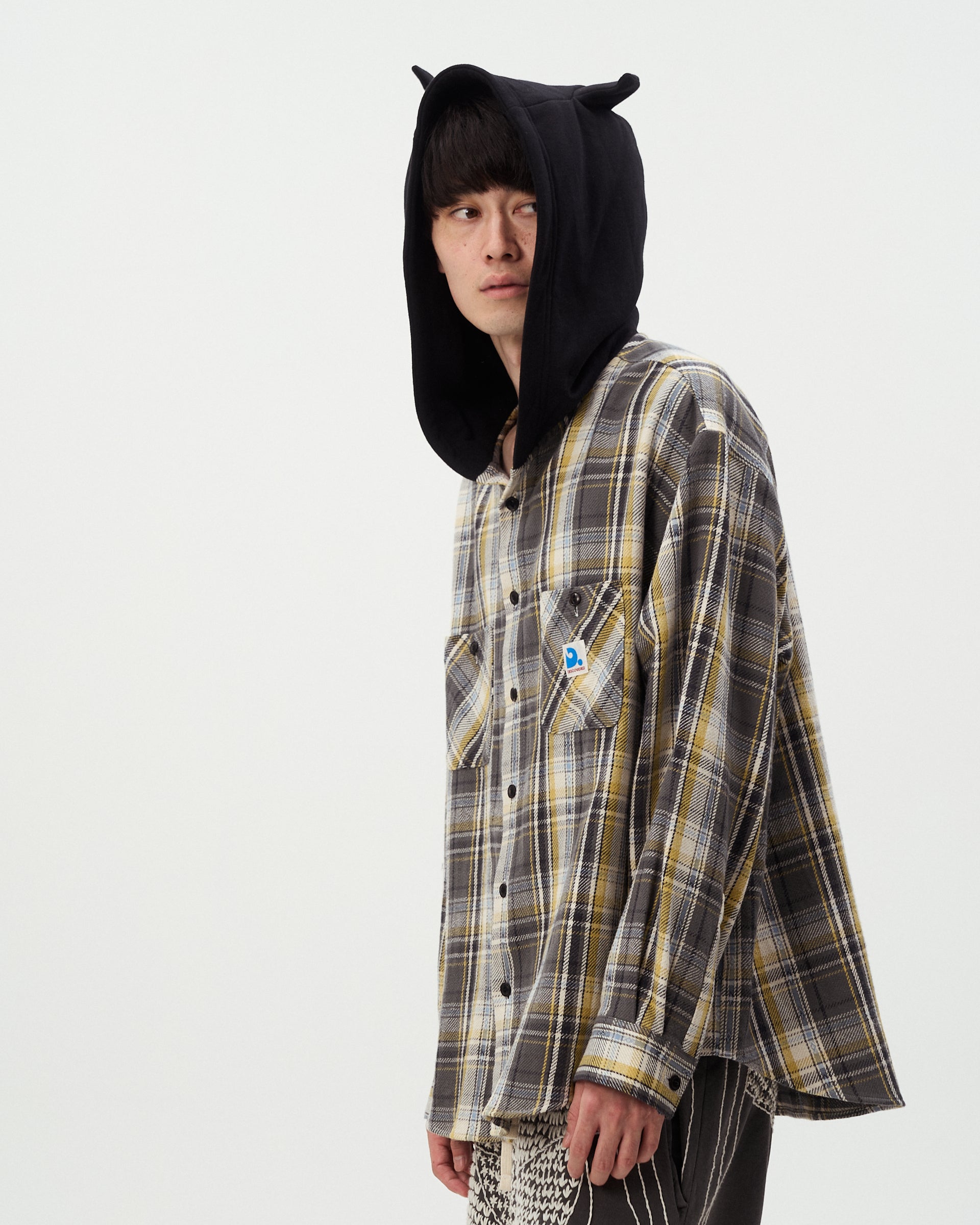 DEVIL'S HOODIE CHECK SHIRTS