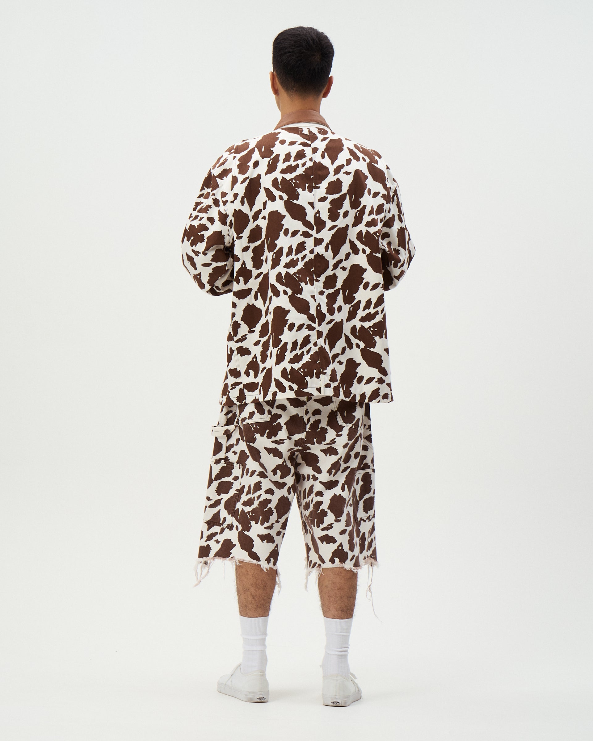 COW PRINT DOUBLE KNEE SHORTS-thumbmail-8