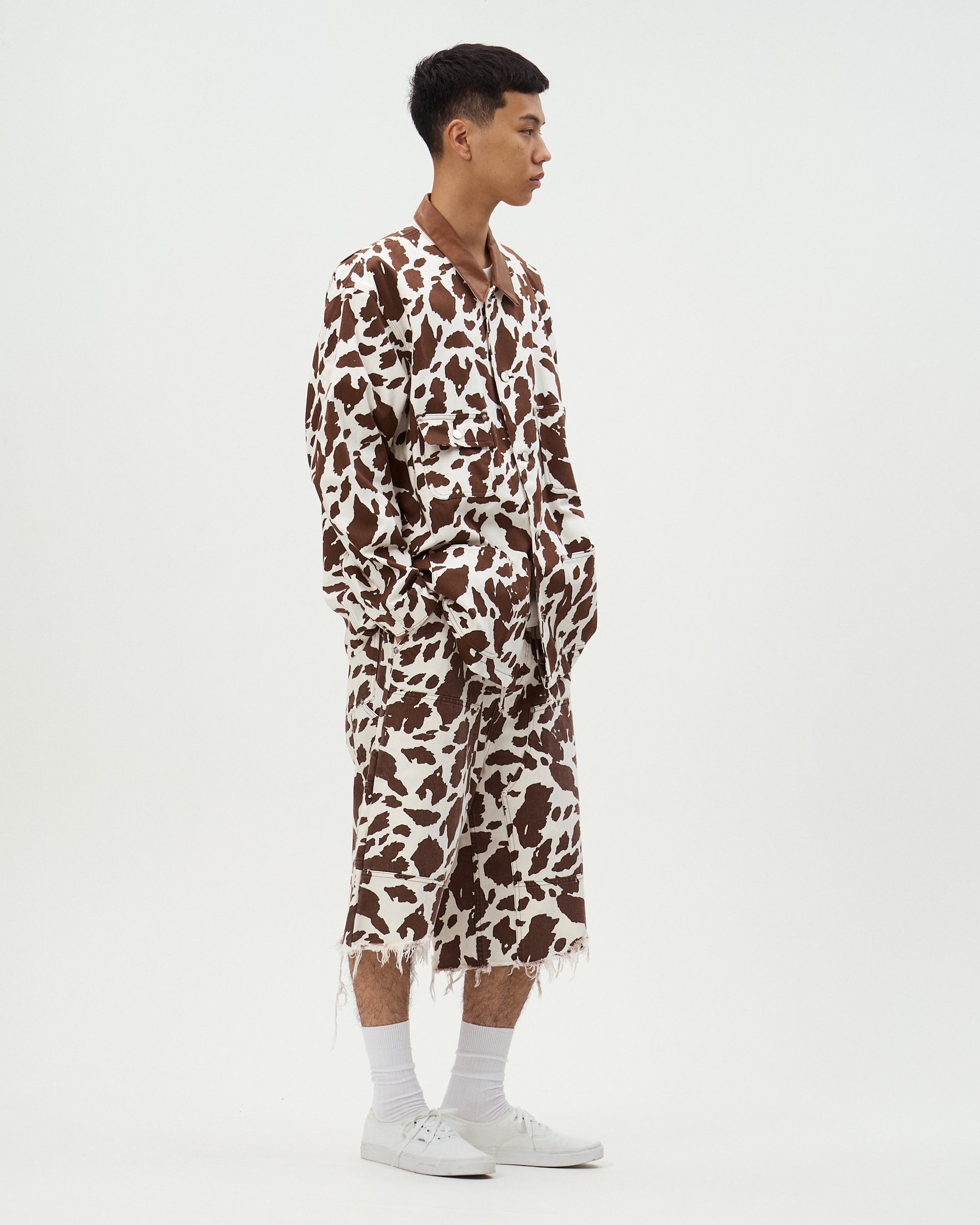 COW PRINT DOUBLE KNEE SHORTS-thumbmail-9