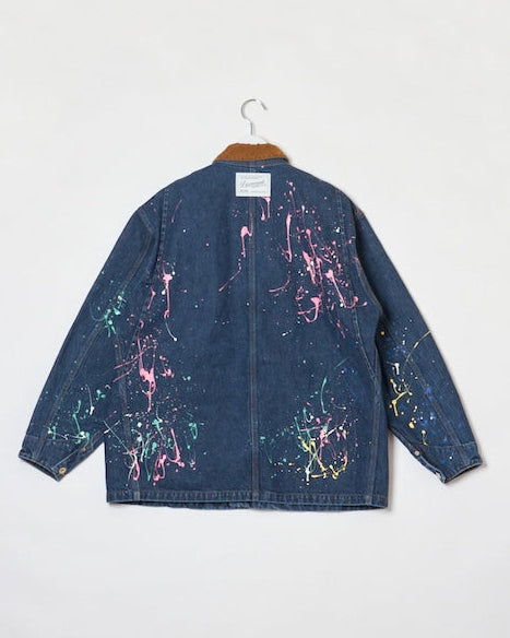 DENIM PAINT BLOUSON｜INDIGO