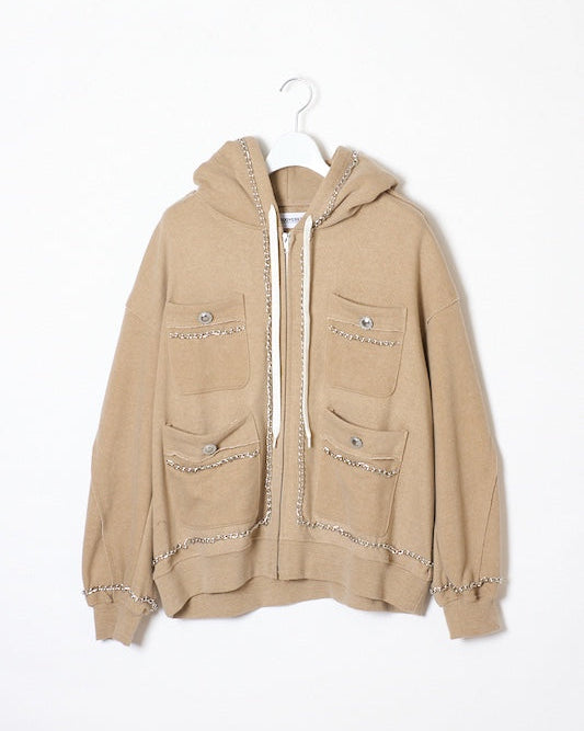 CHAIN SWEAT PARKA