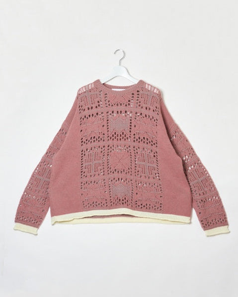 MOHAIR LACE KNIT｜WHITE