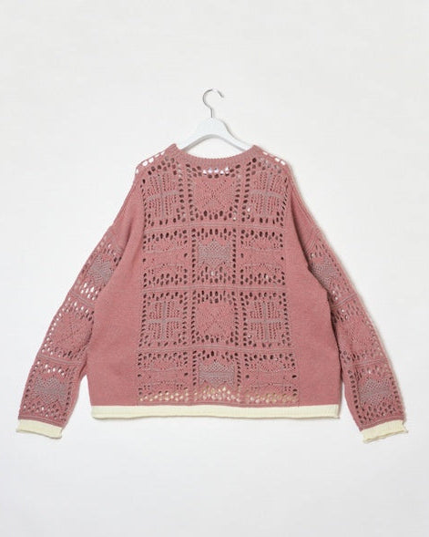MOHAIR LACE KNIT｜WHITE