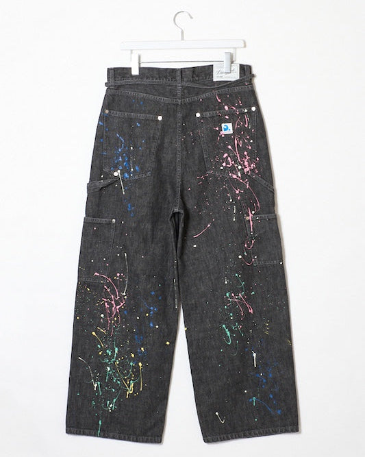 DENIM PAINT PANTS｜INDIGO