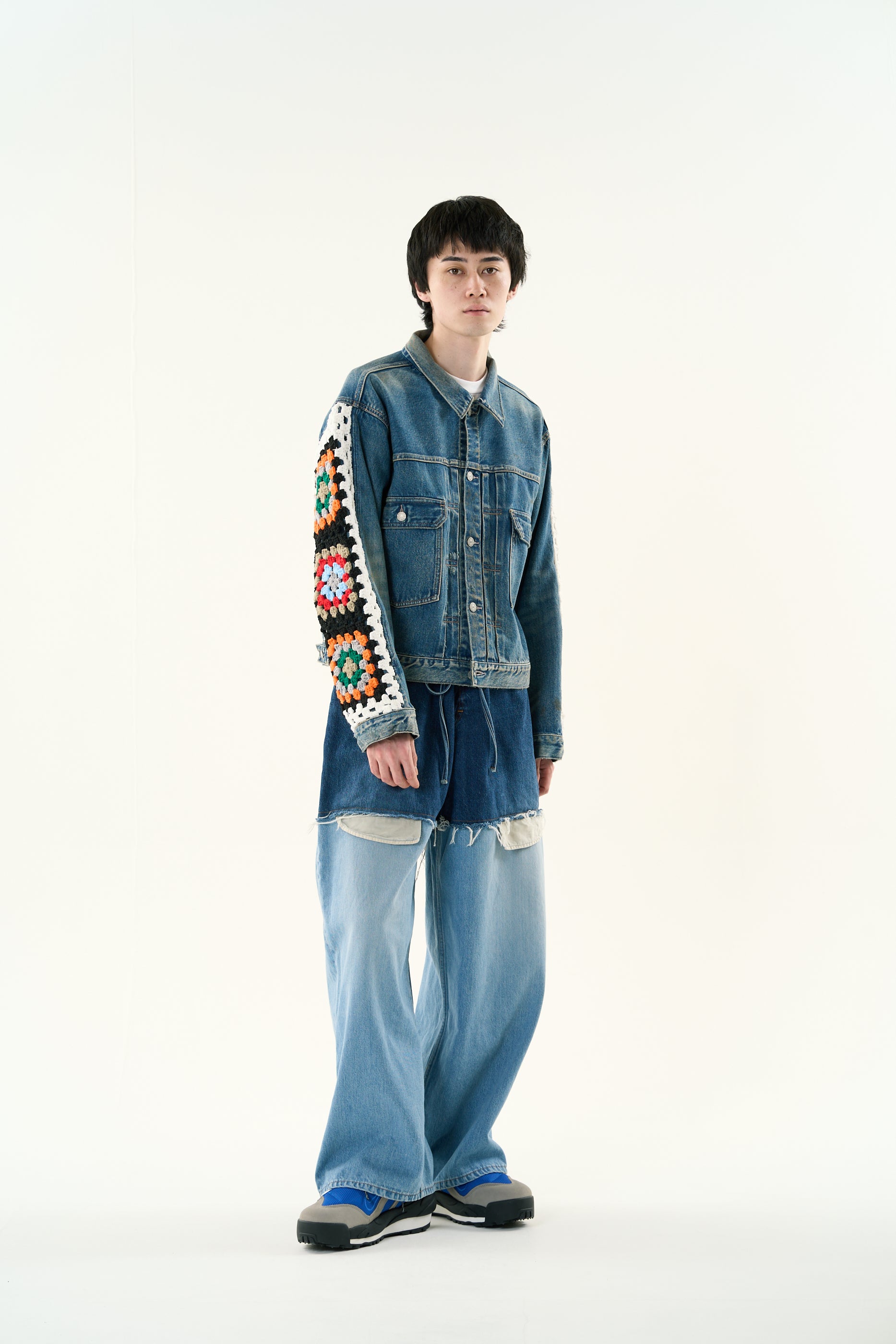 CROCHET DENIM BLOUSON｜INDIGO-thumbmail-2