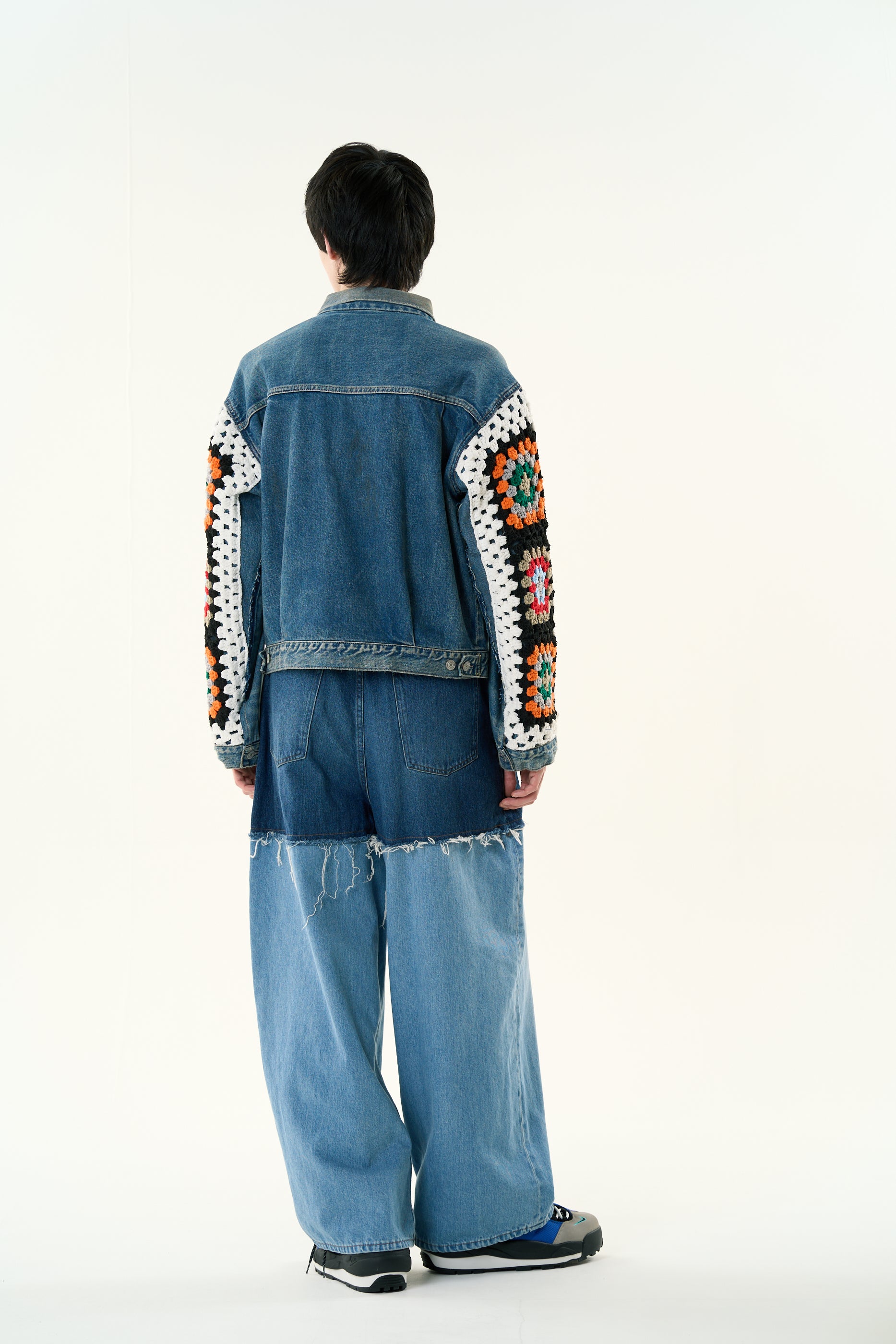 CROCHET DENIM BLOUSON｜INDIGO-thumbmail-3