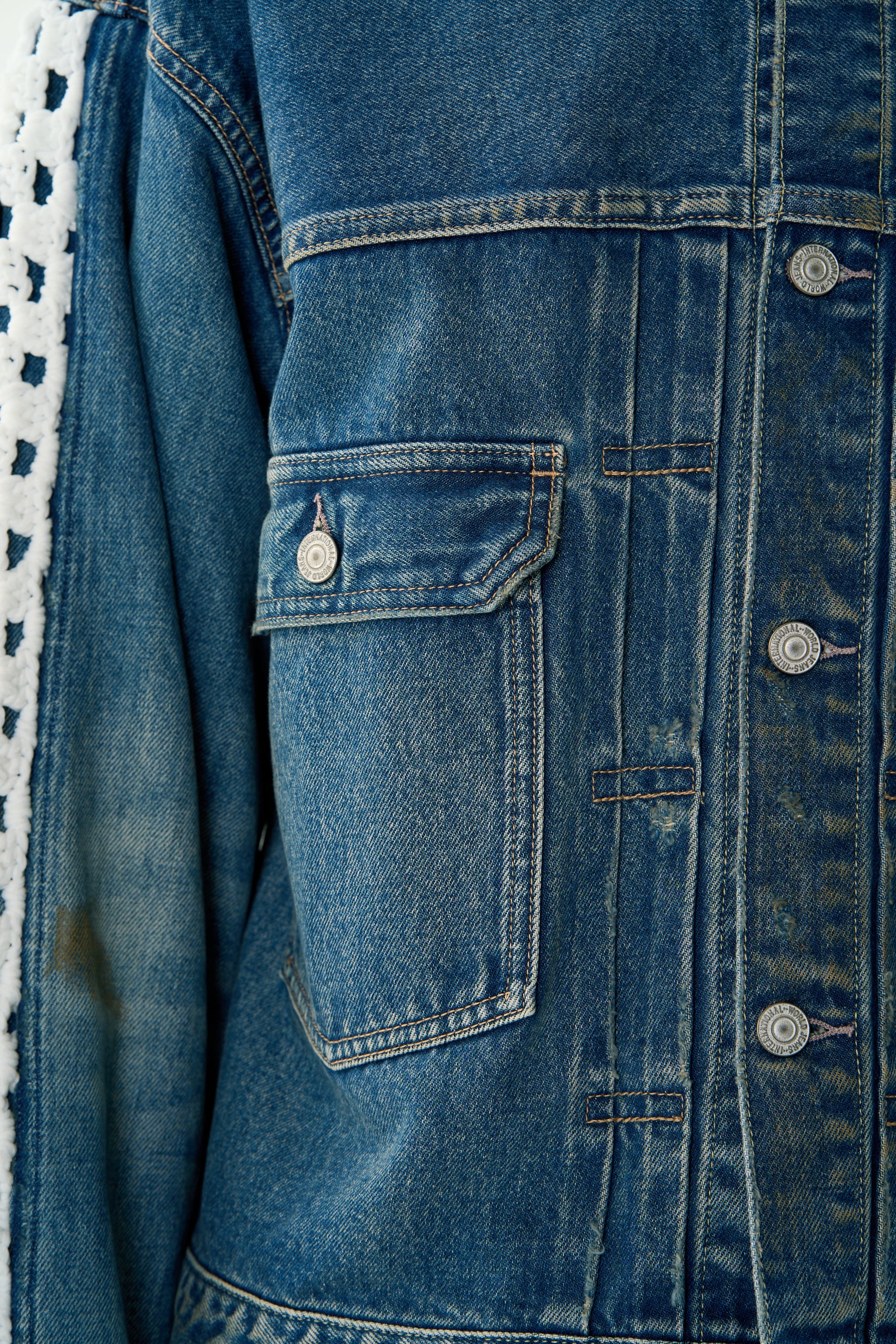 CROCHET DENIM BLOUSON｜BLACK-thumbmail-8